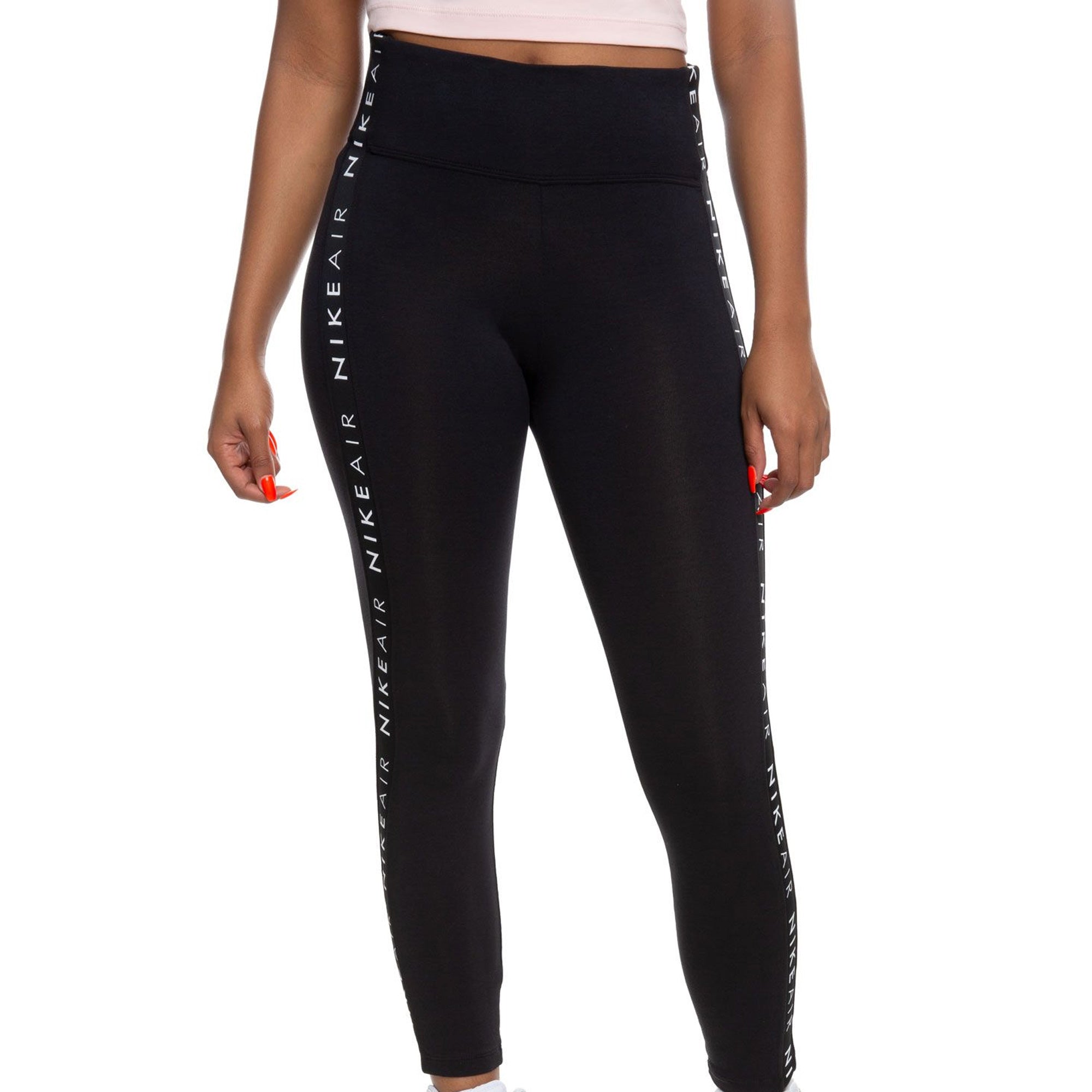 Image of Nike Womens Air Tights Black/White Front