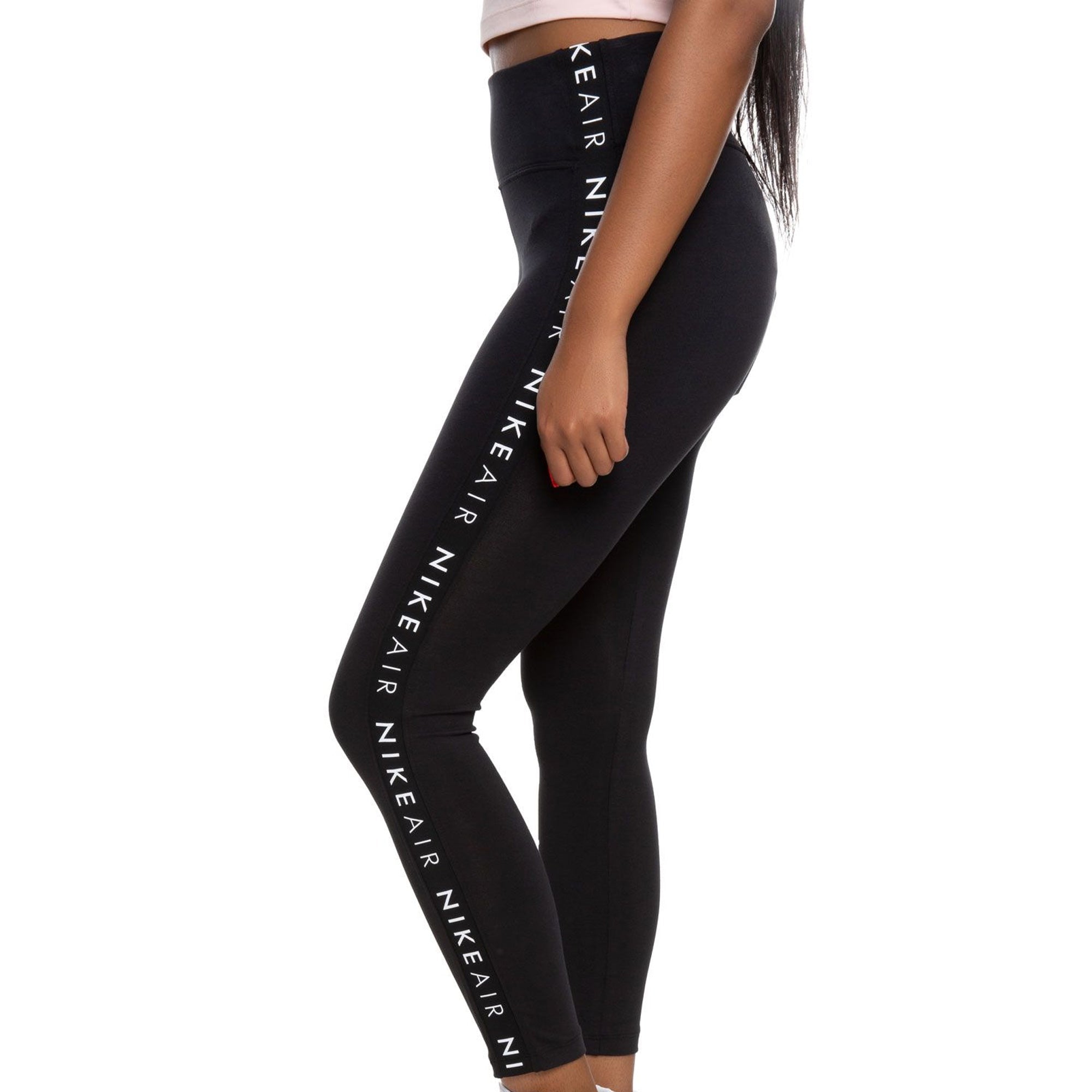 Image of Nike Womens Air Tights Black/White Side
