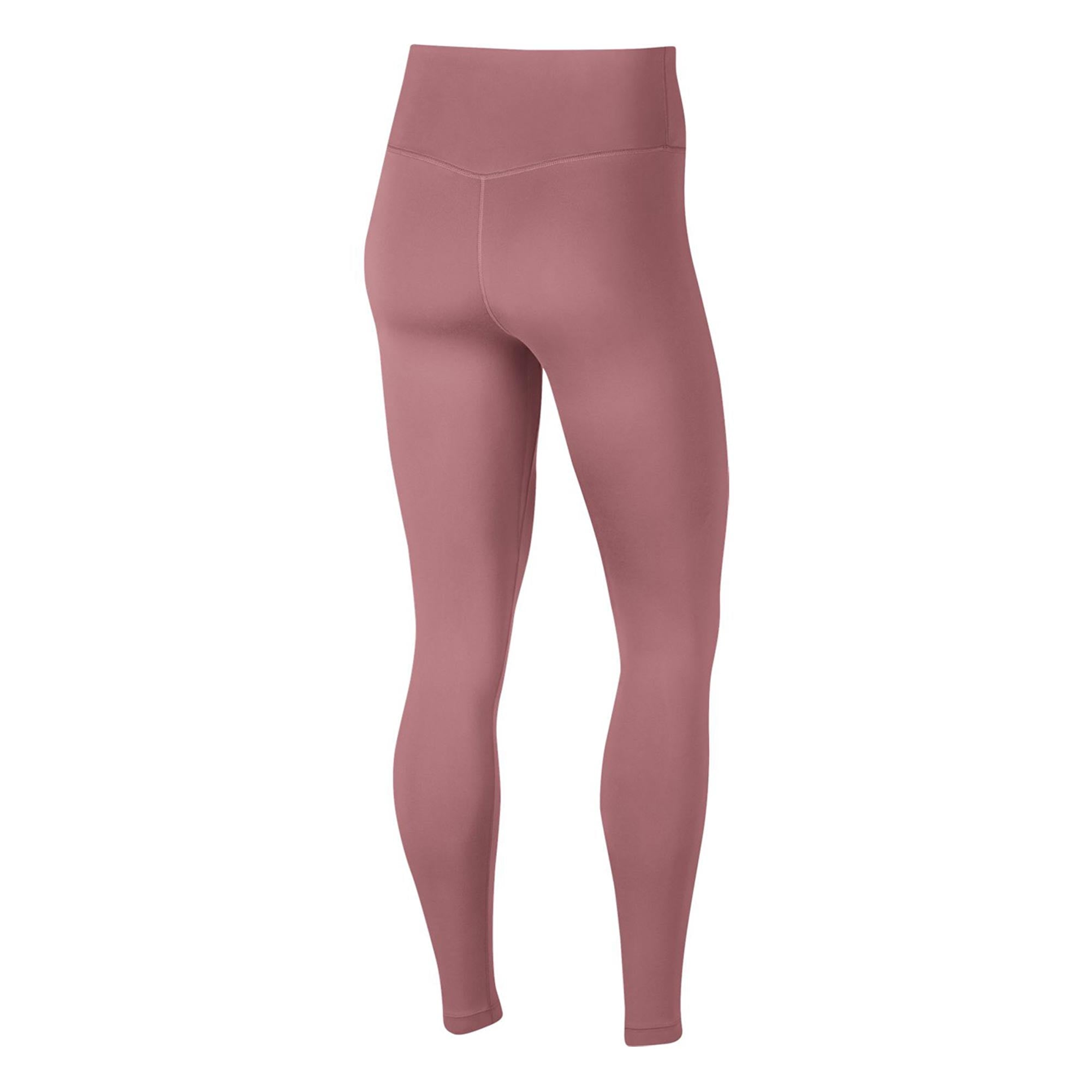 Image of Nike Womens DriFit One MidRise Tights Desert Berry/Black Back