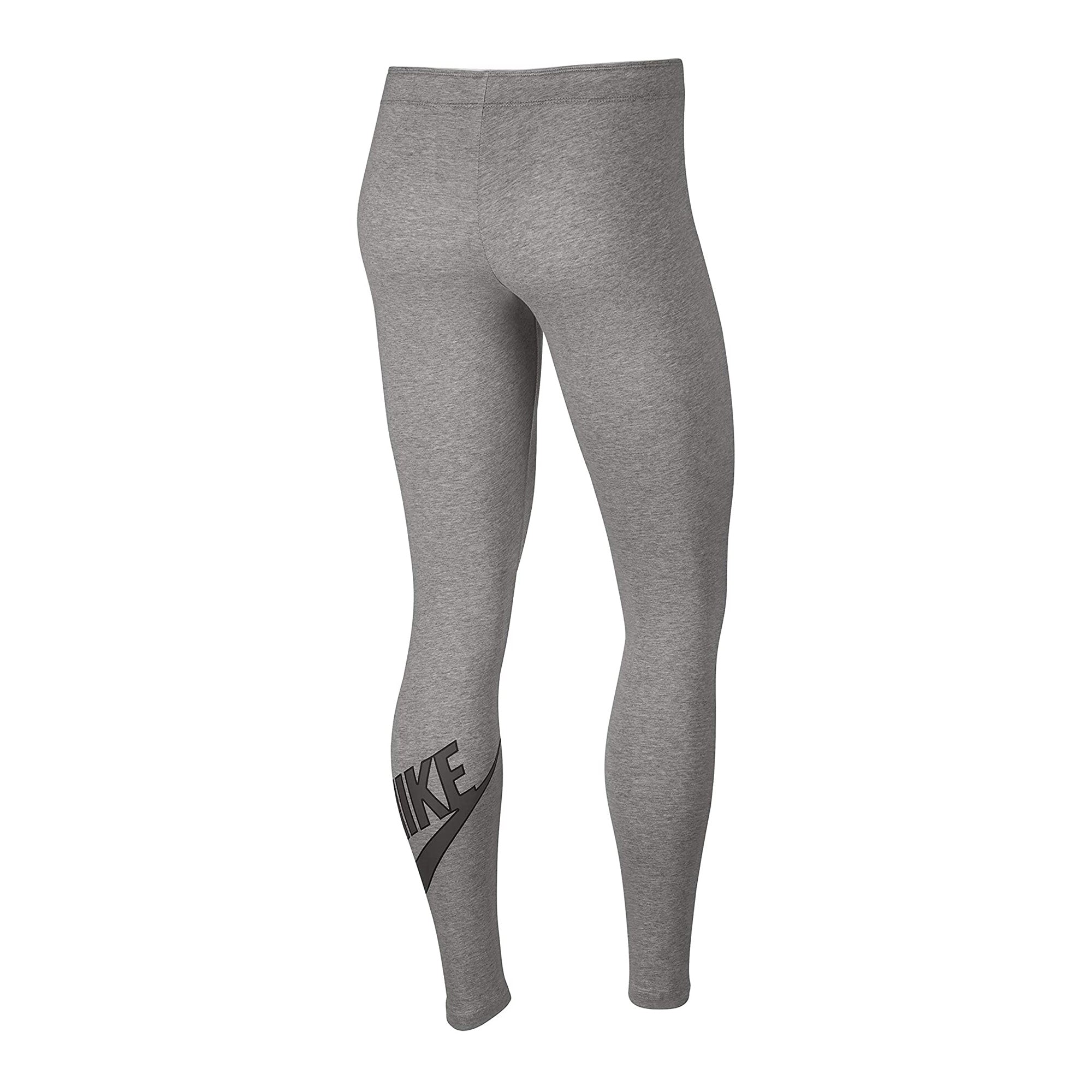 Nike Womens LegASee High Waist Tights Dark Grey/Heather Back