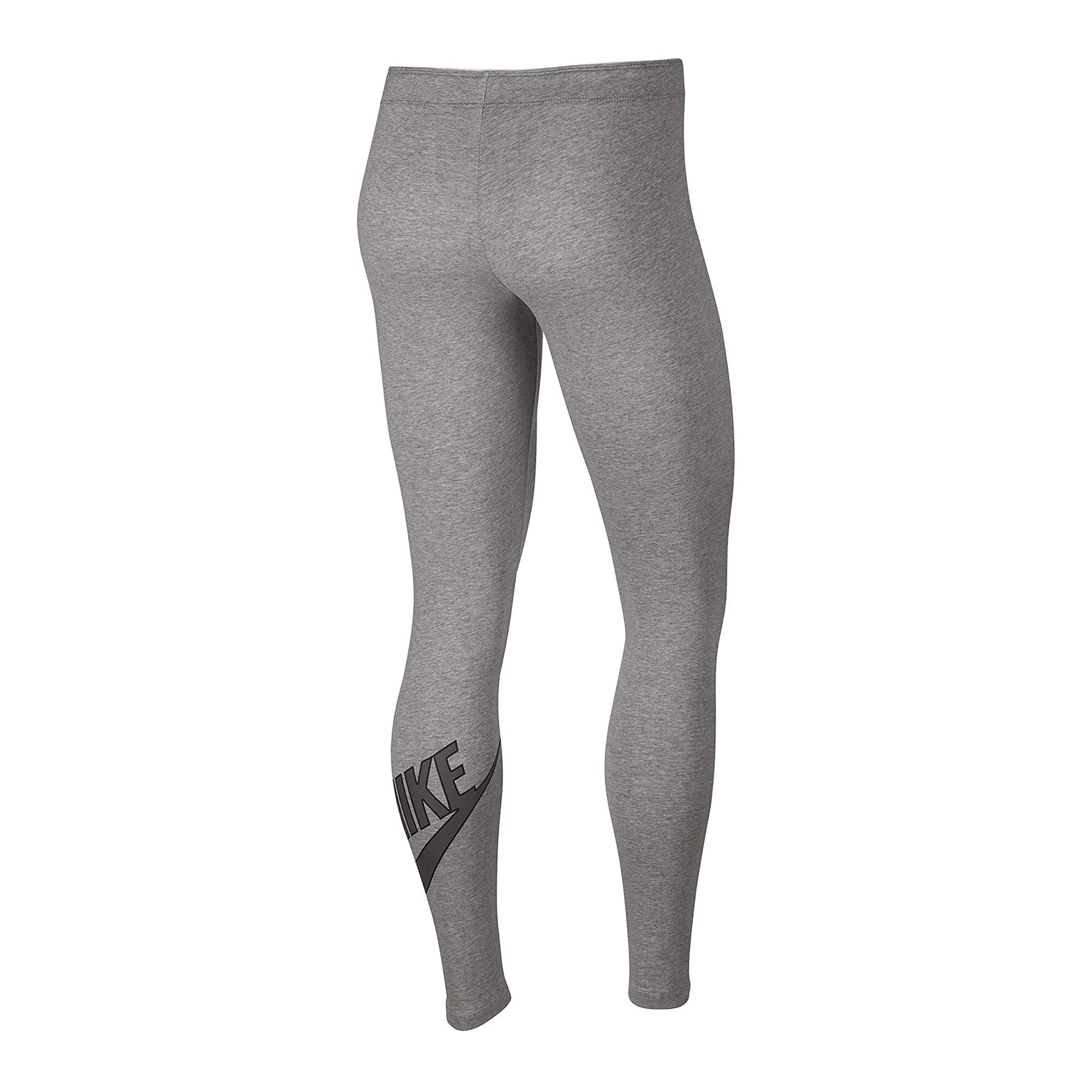 Nike Womens LegASee High Waist Tights Dark Grey/Heather Back