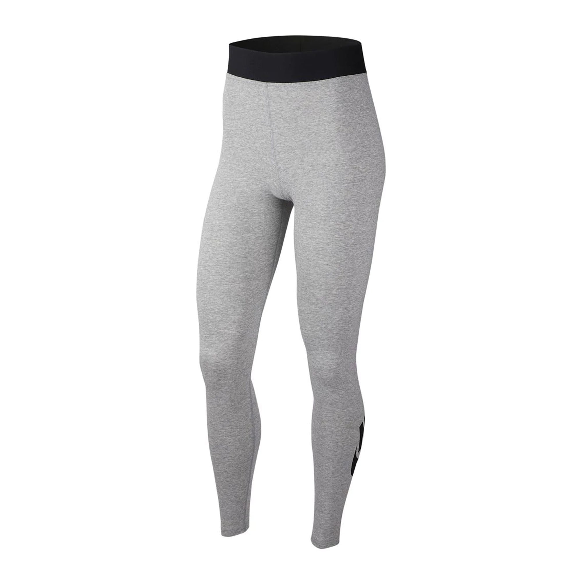 Image of Nike Womens LegASee High Waist Tights Grey/Black Front