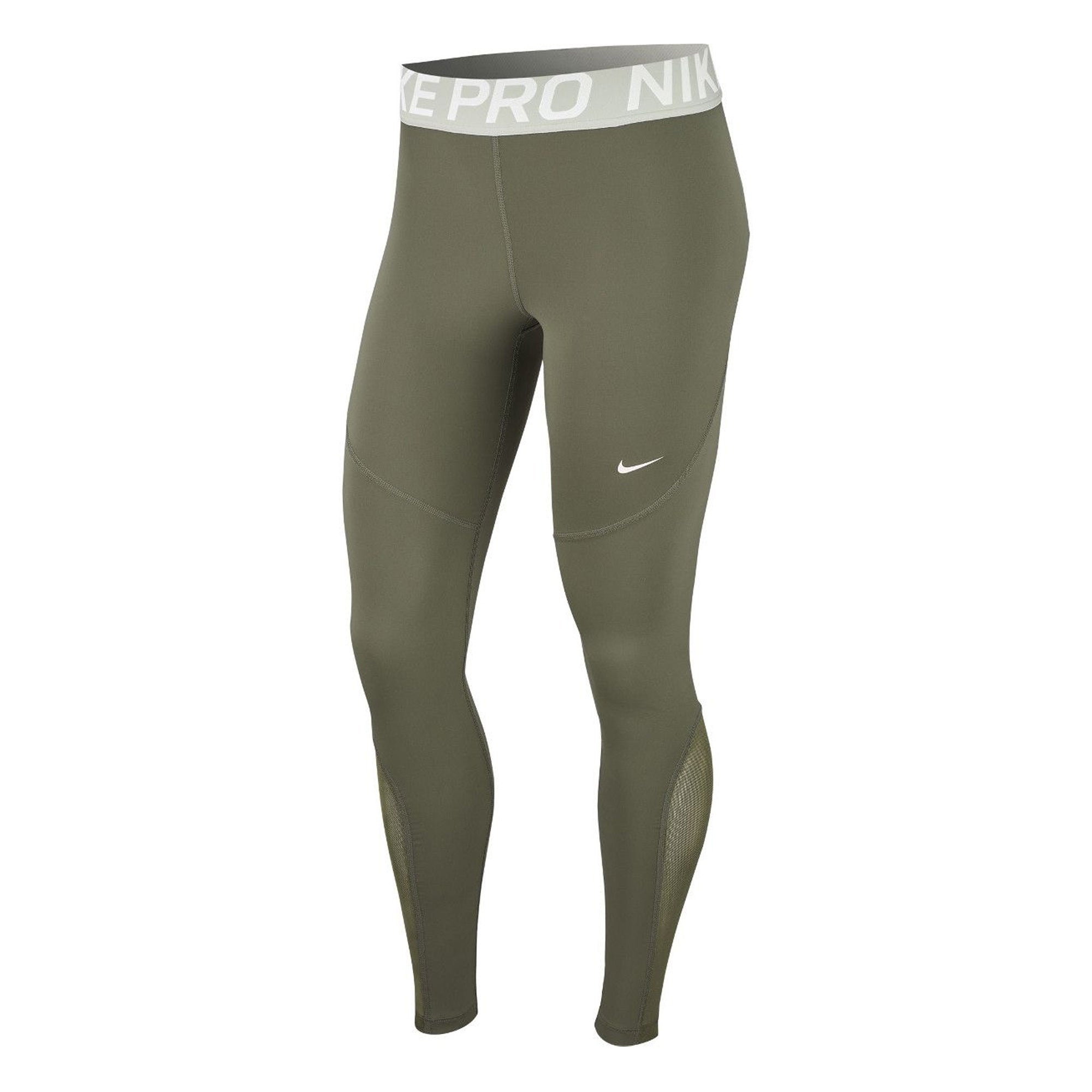 Image of Nike Womens Pro Tights Juniper Fog/White Front