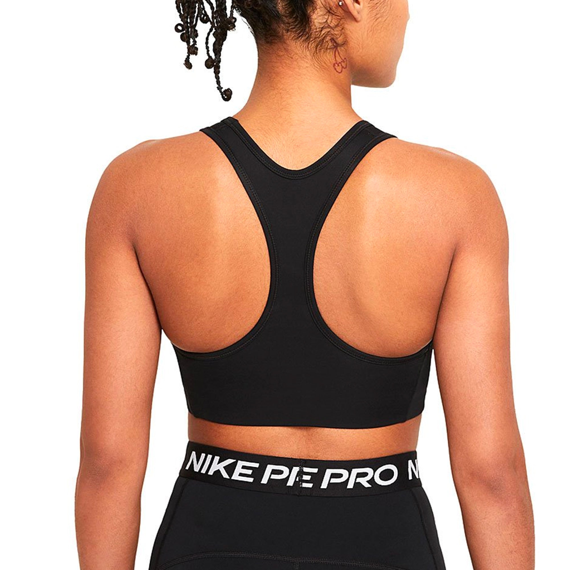 Image of Nike Womens Swoosh 2.0 Sports Bra Black Back