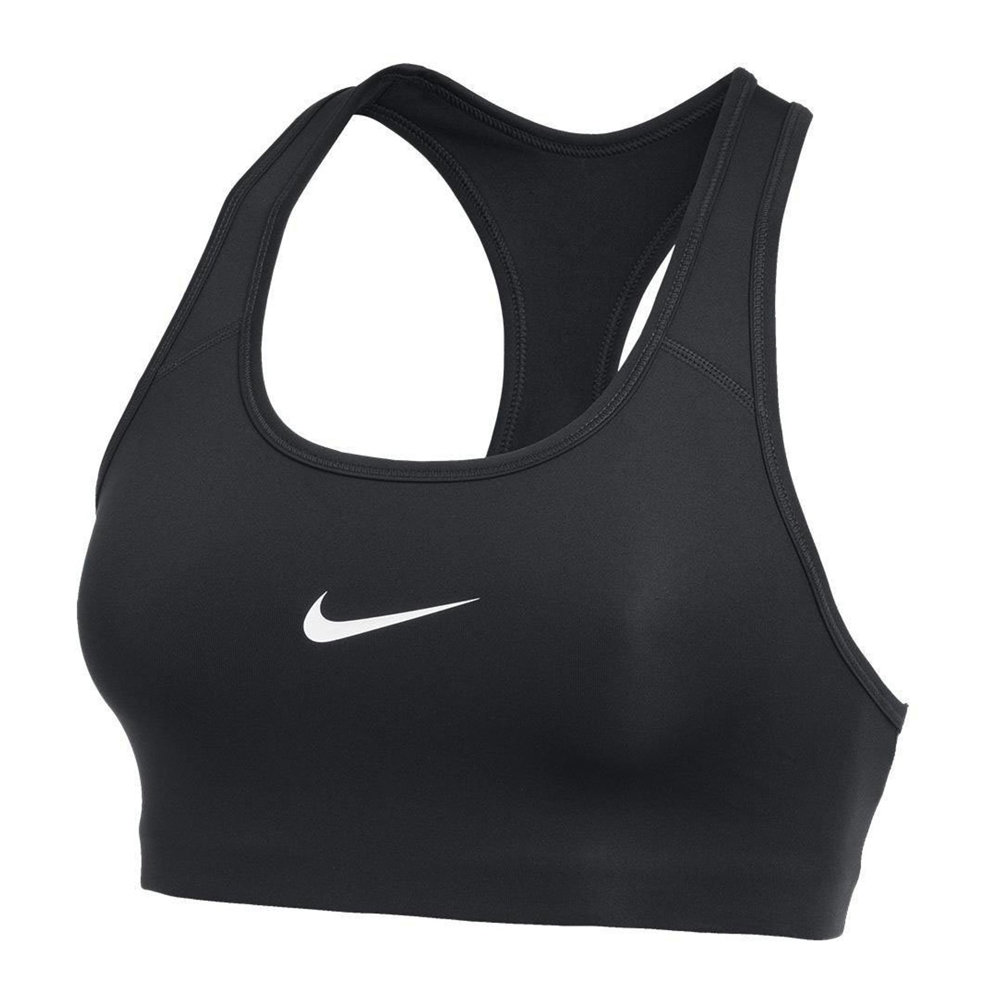 Image of Nike Womens Swoosh 2.0 Sports Bra Black Front