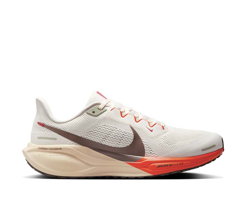 Image of Nike Pegasus 41 Sail / Ironstone - LT Khaki - Safety Orange HV5975-102