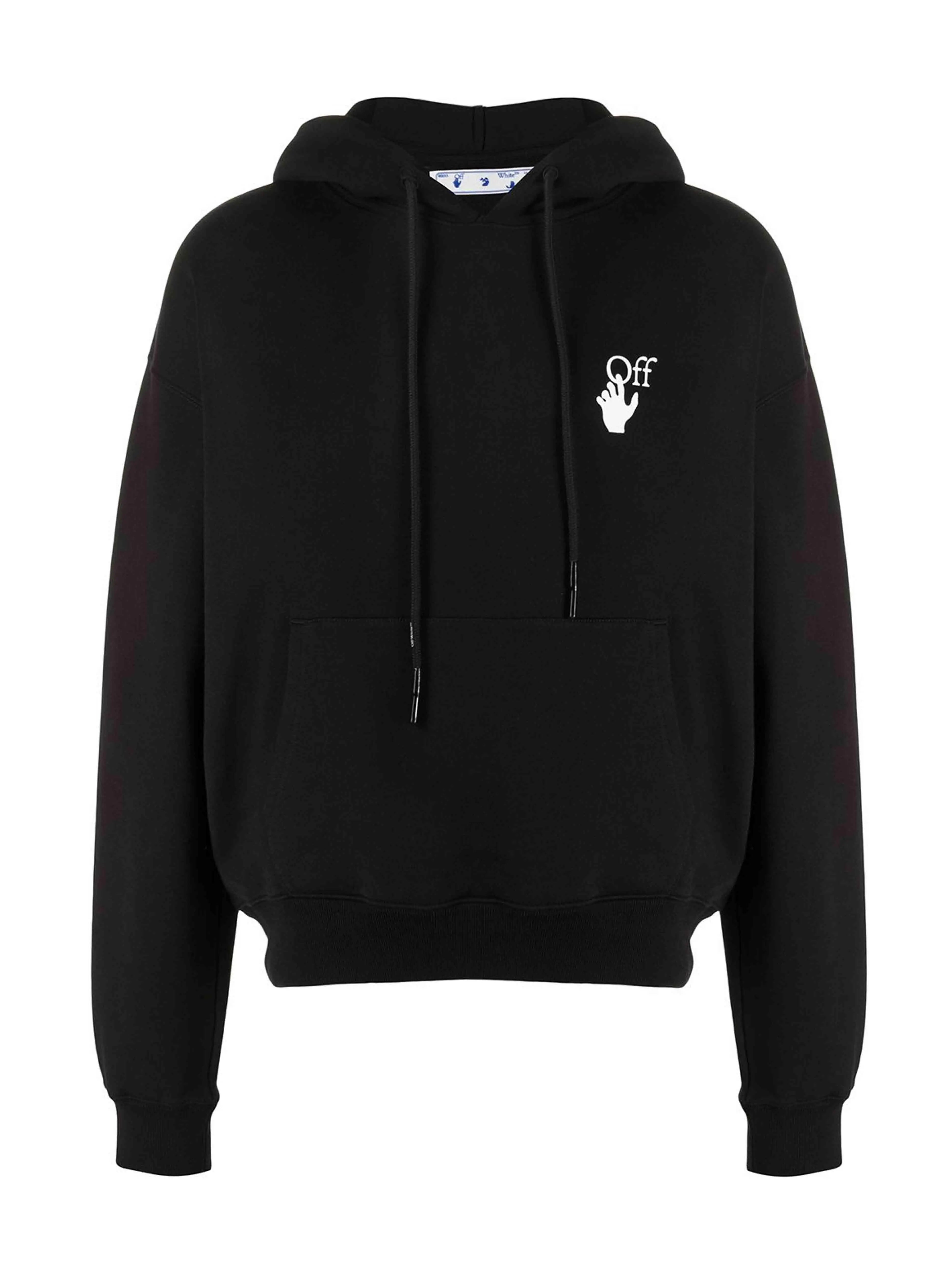 Image of OFF-WHITE OVERSIZE FIT PASCAL ARROW HOODIE BLACK [FW20] Prior
