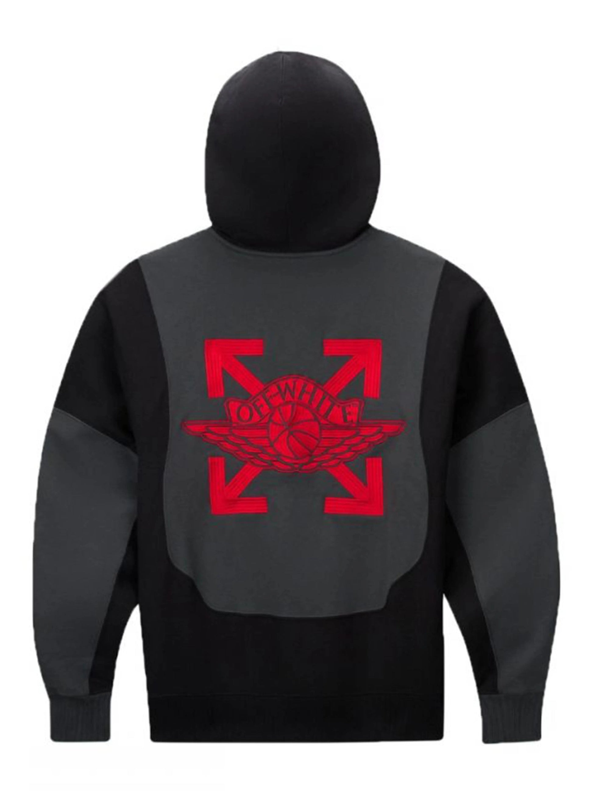 OFF-WHITE x Jordan Hoodie Black [SS20] Prior