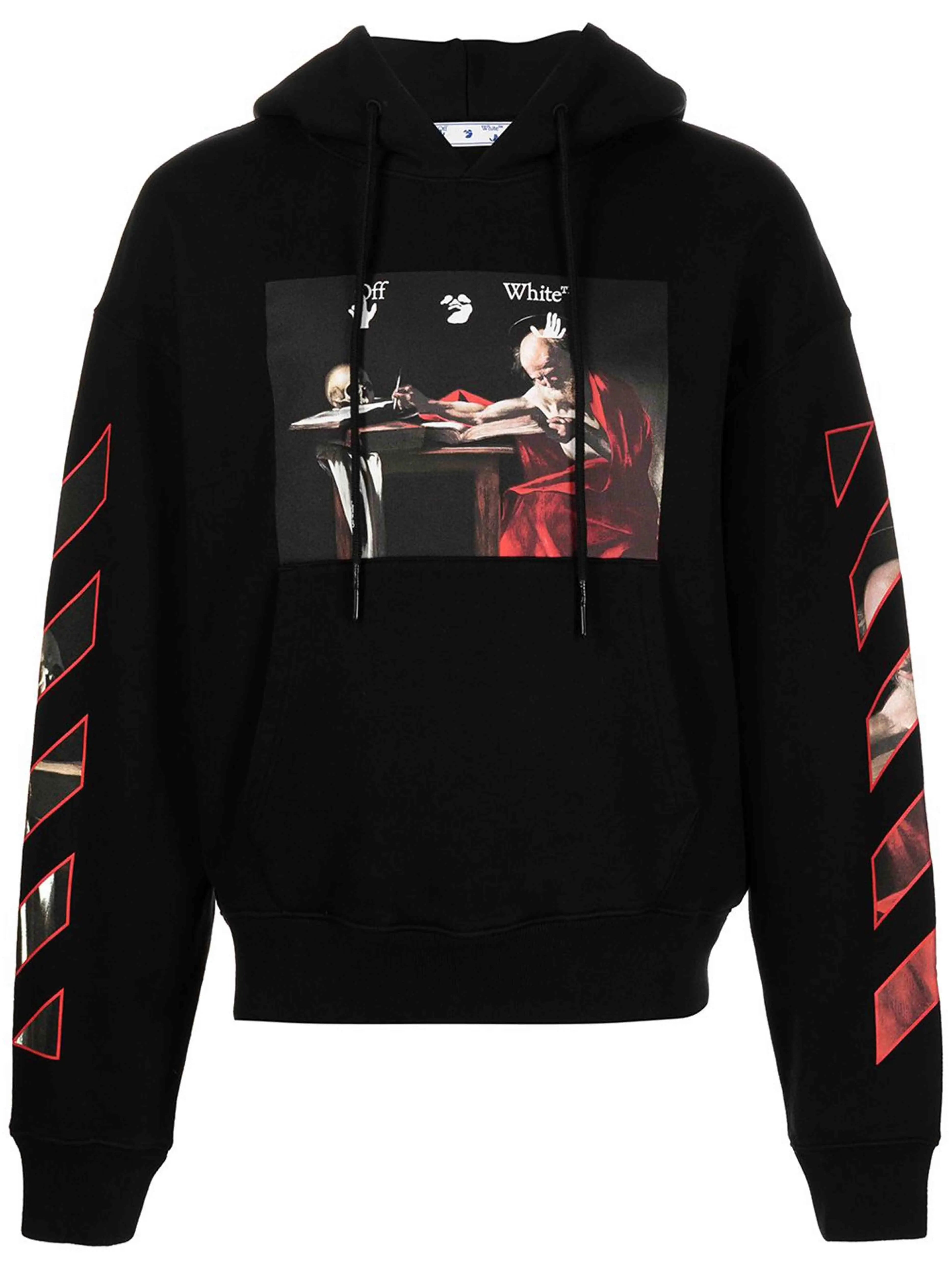 Image of Off-White Oversize Fit Caravaggio Painting Hoodie Black [FW20] Prior
