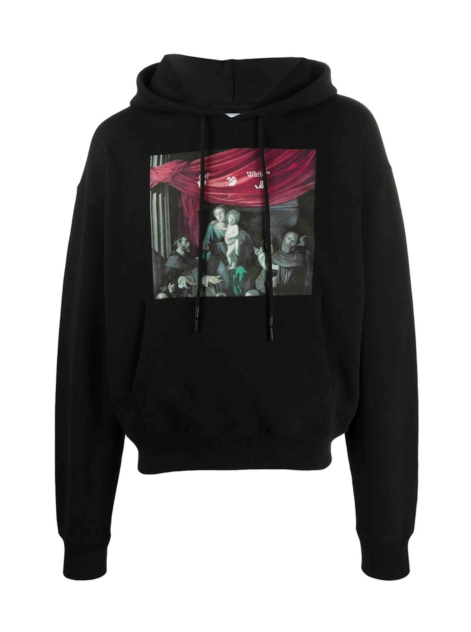 Off-White Oversize Fit Caravaggio Painting Hoodie Black [FW20] Prior