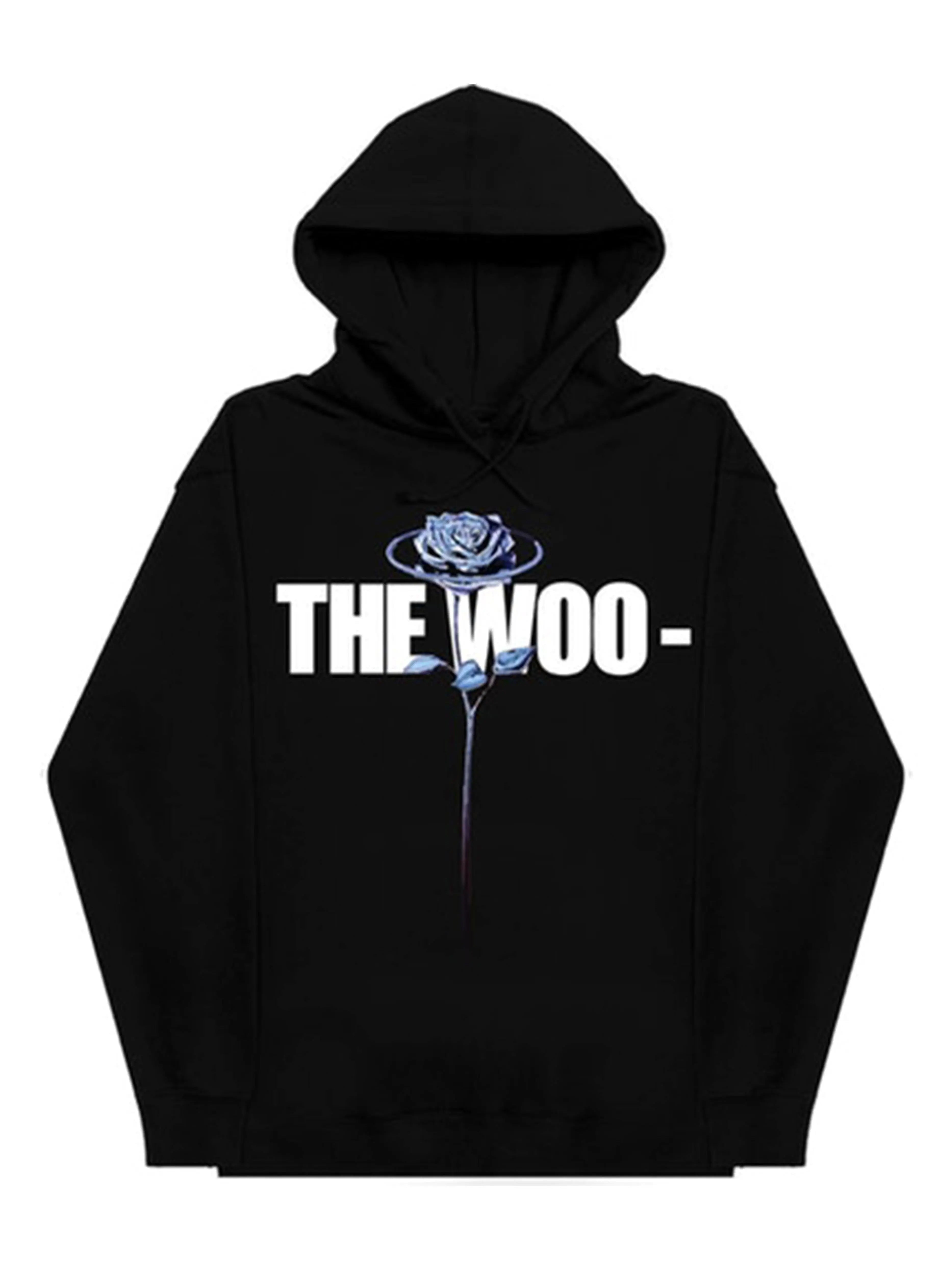 Image of Pop Smoke x Vlone The Woo Hoodie Black Vlone