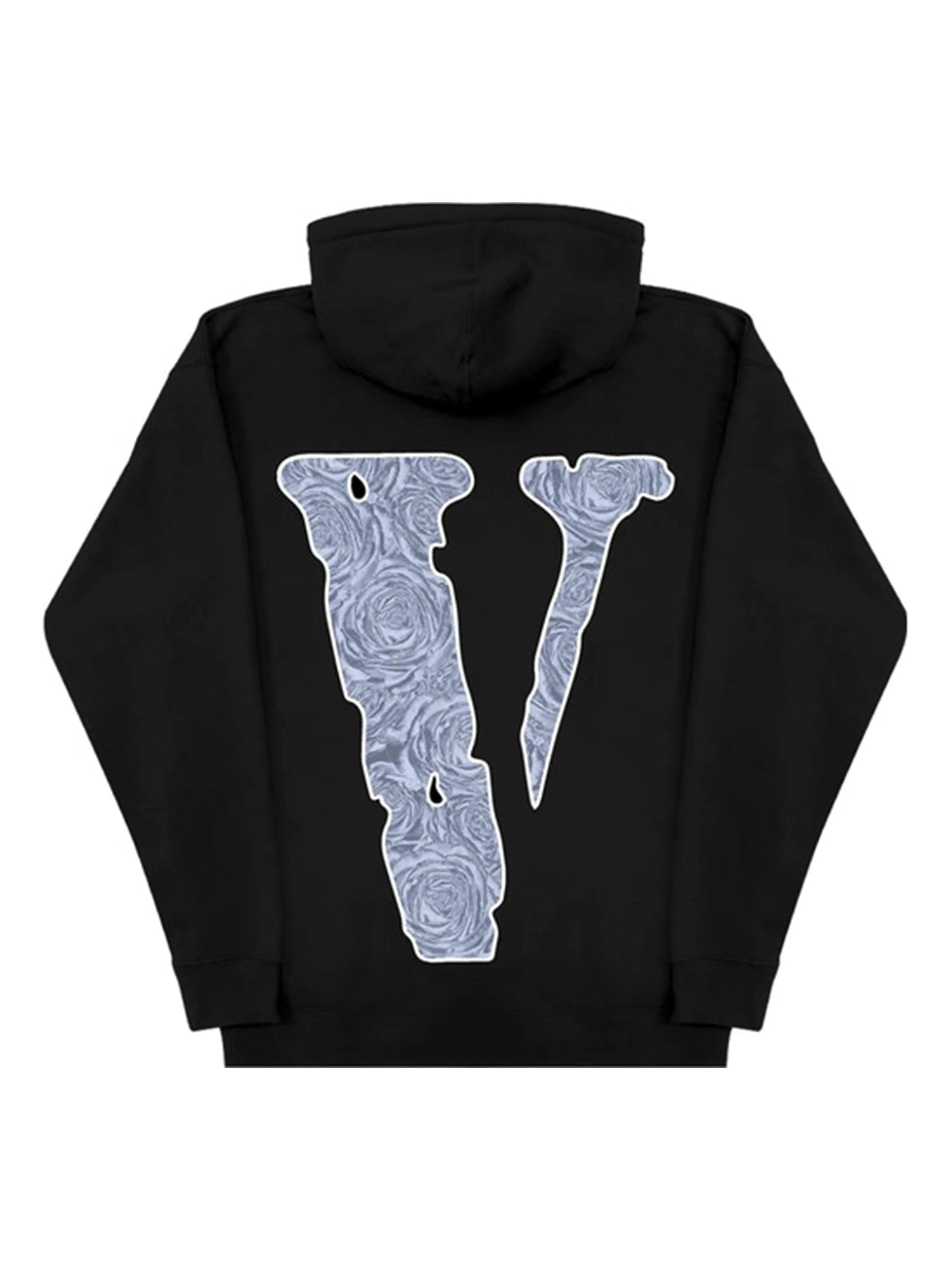 Image of Pop Smoke x Vlone The Woo Hoodie Black Vlone