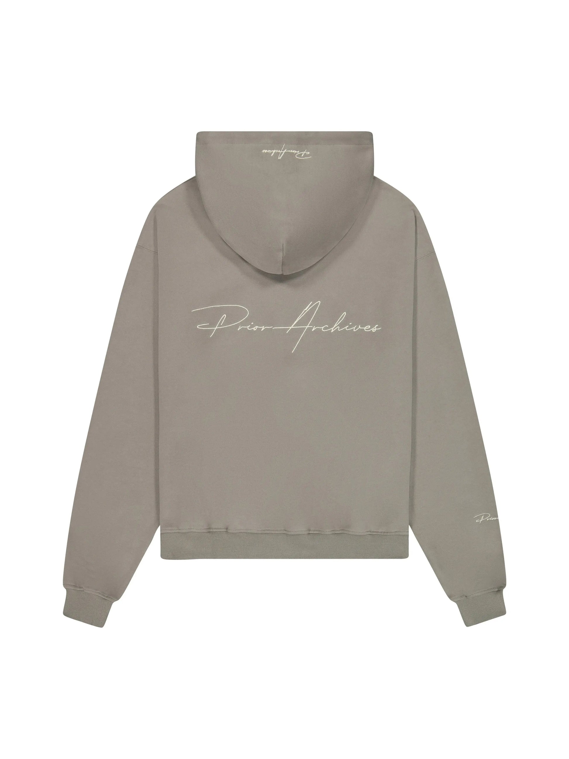 Prior Embroidery Logo Oversized Hoodie Cinder in Auckland, New Zealand - Shop name