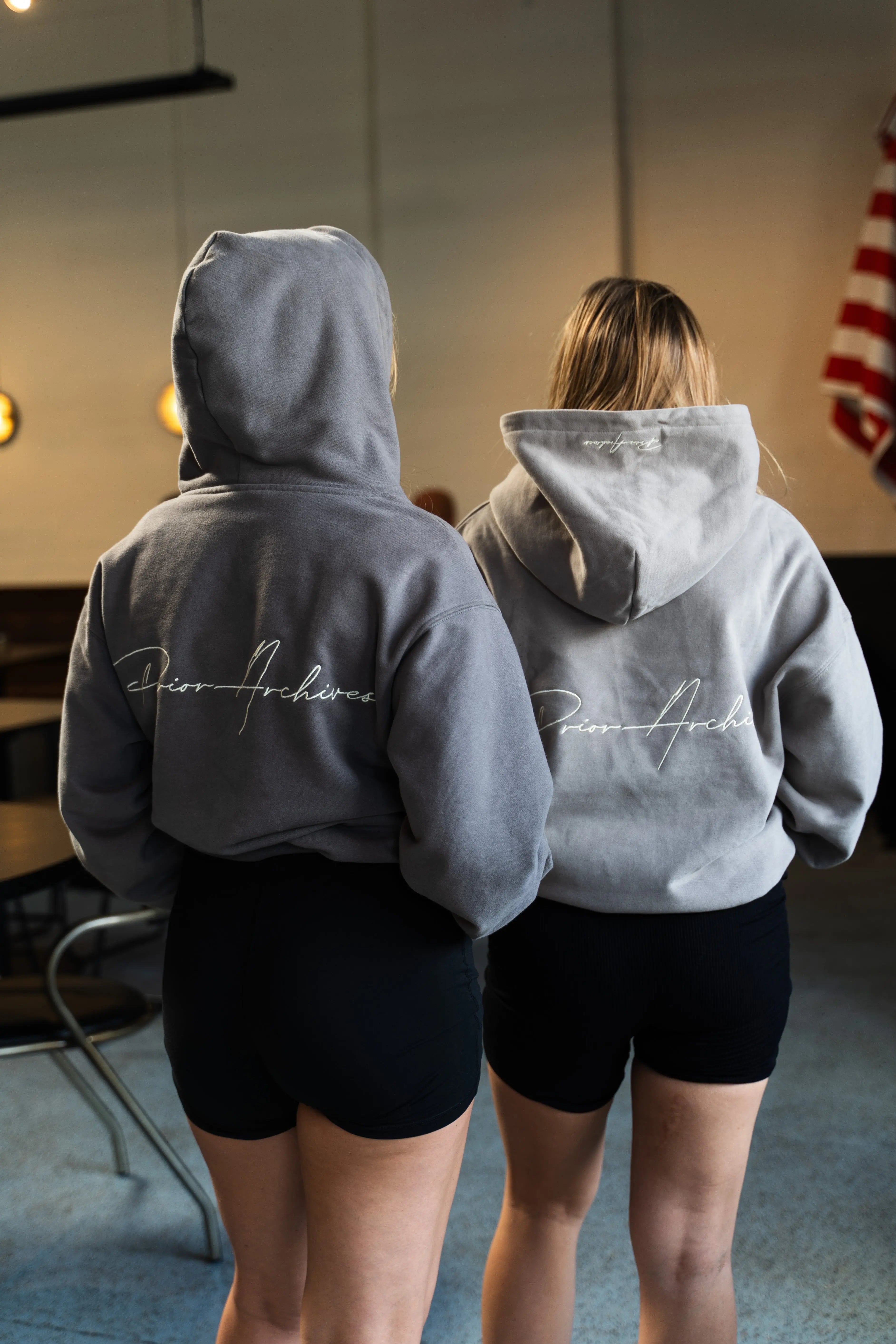 Image of Prior Embroidery Logo Oversized Hoodie Cinder in Auckland, New Zealand - Shop name