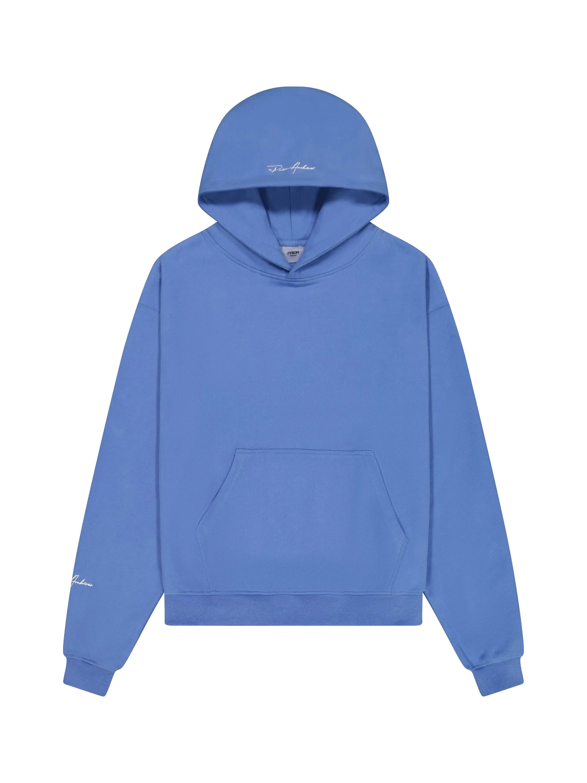 Prior Embroidery Logo Oversized Hoodie Faded Azure in Auckland, New Zealand - Shop name