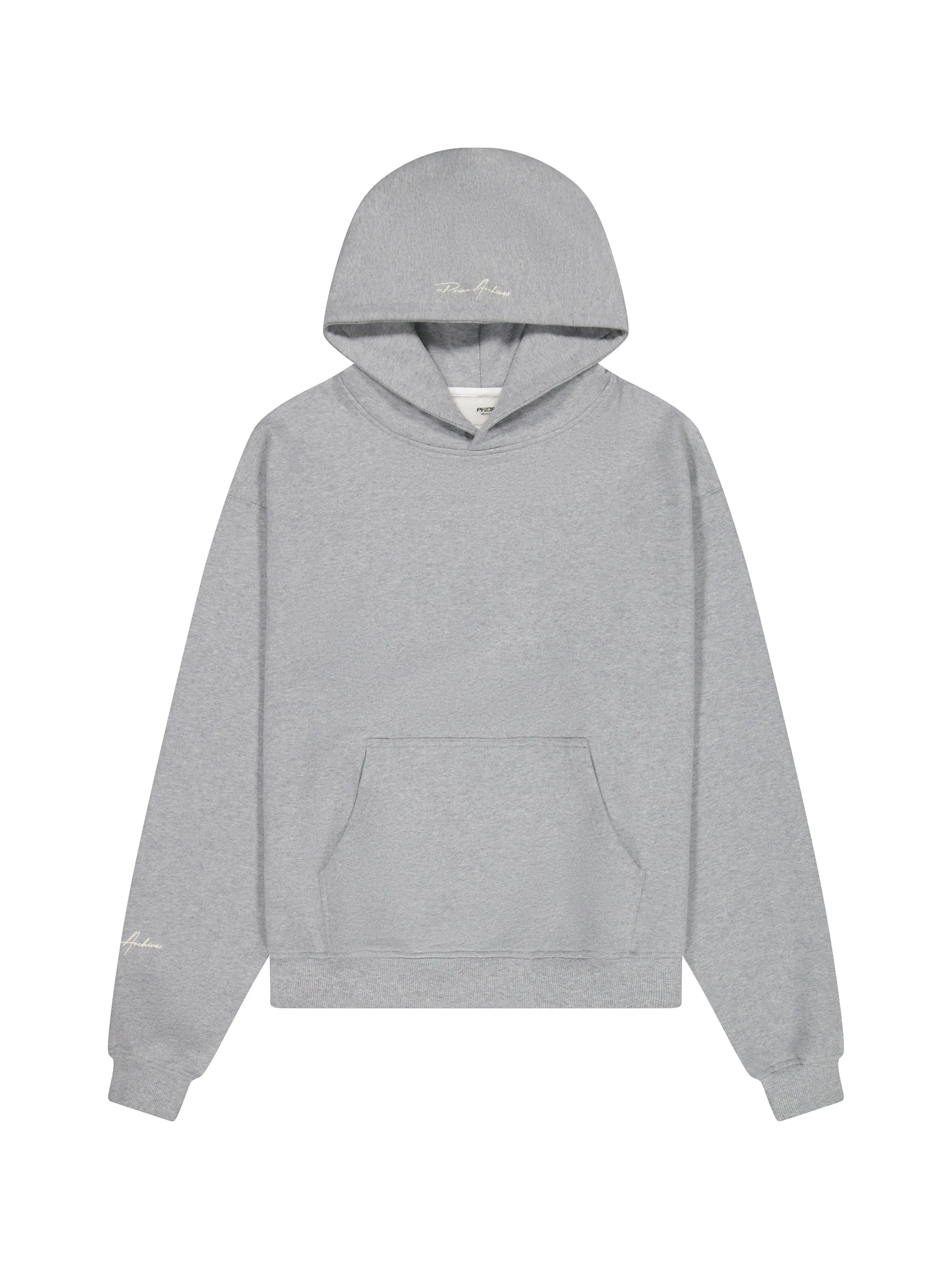 Prior Embroidery Logo Oversized Hoodie Heather Grey in Auckland, New Zealand - Shop name