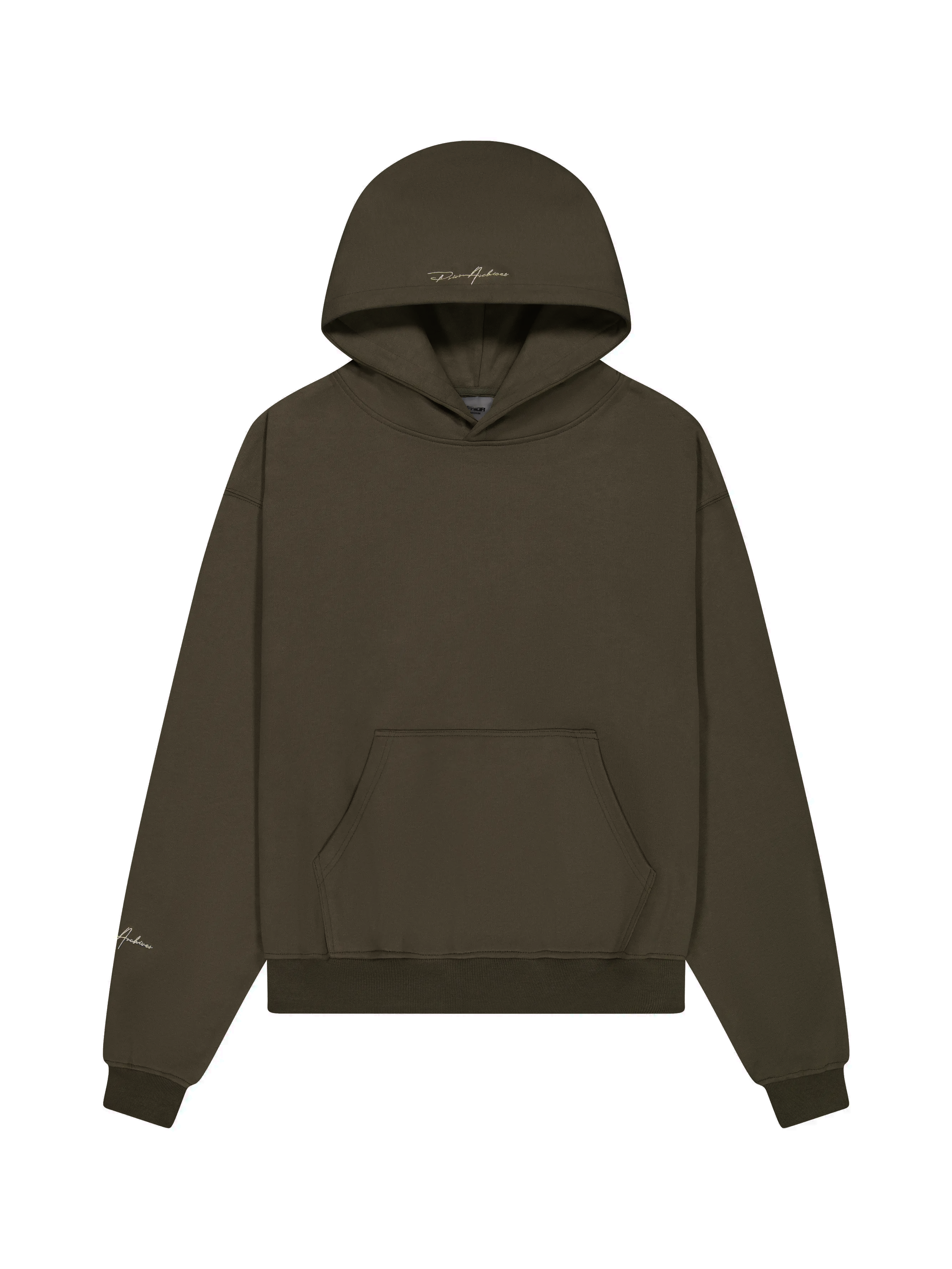 Prior Embroidery Logo Oversized Hoodie Oil - Prior
