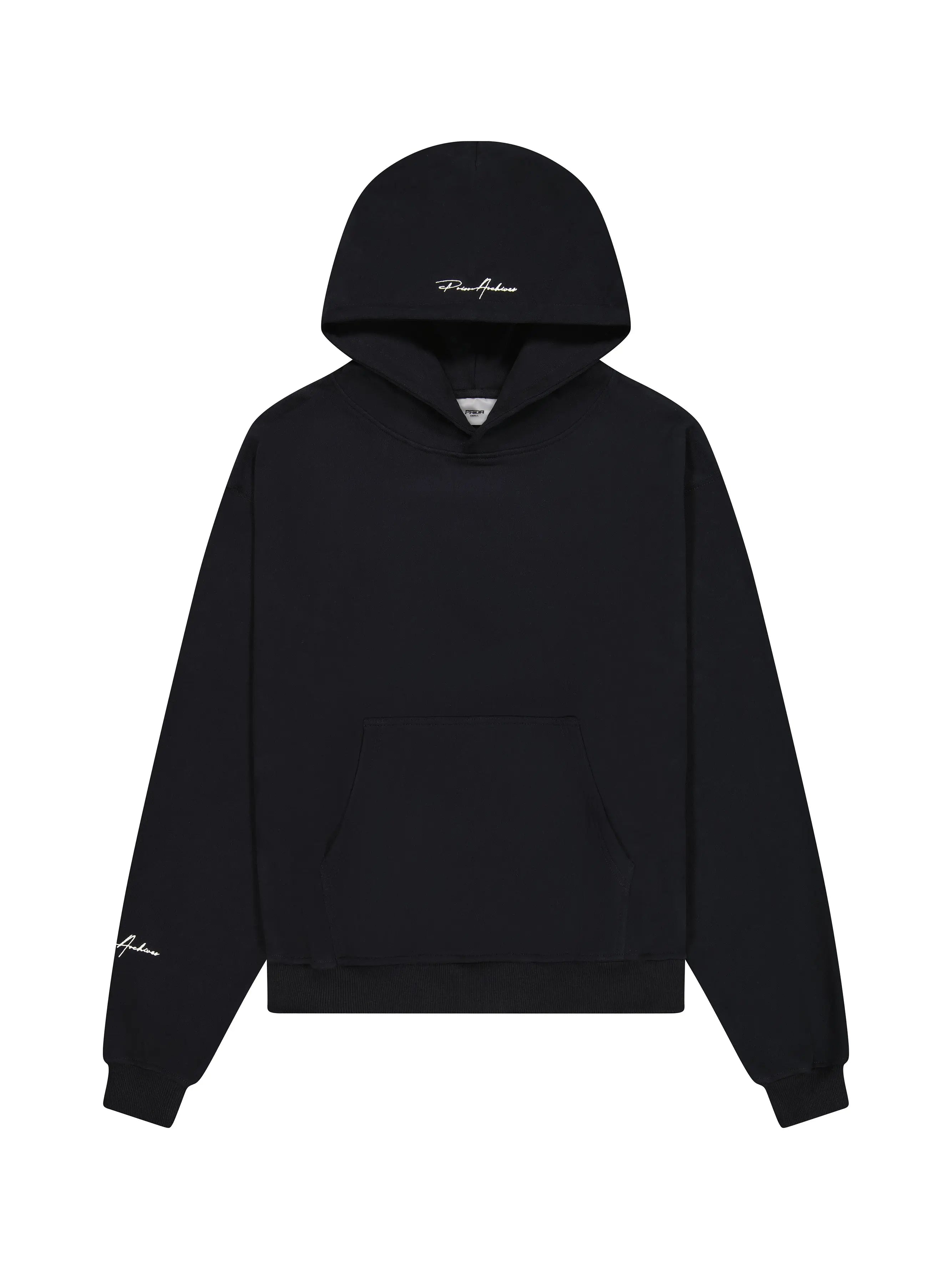 Image of Prior Embroidery Logo Oversized Hoodie Onyx in Auckland, New Zealand - Shop name