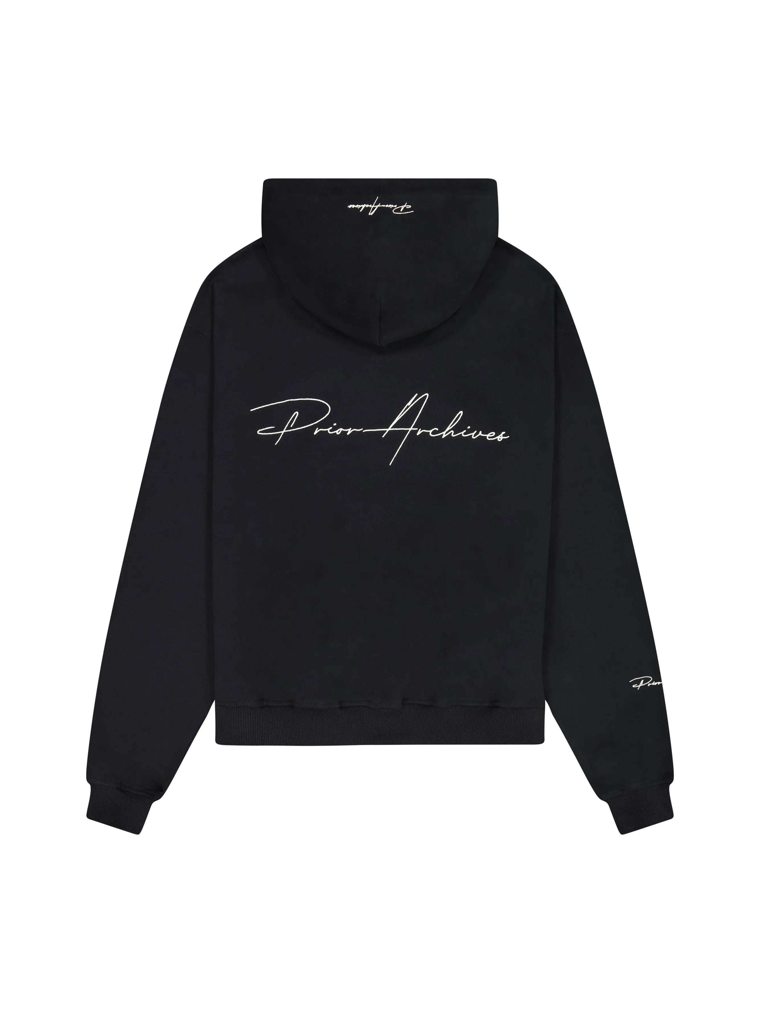 Image of Prior Embroidery Logo Oversized Hoodie Onyx in Auckland, New Zealand - Shop name