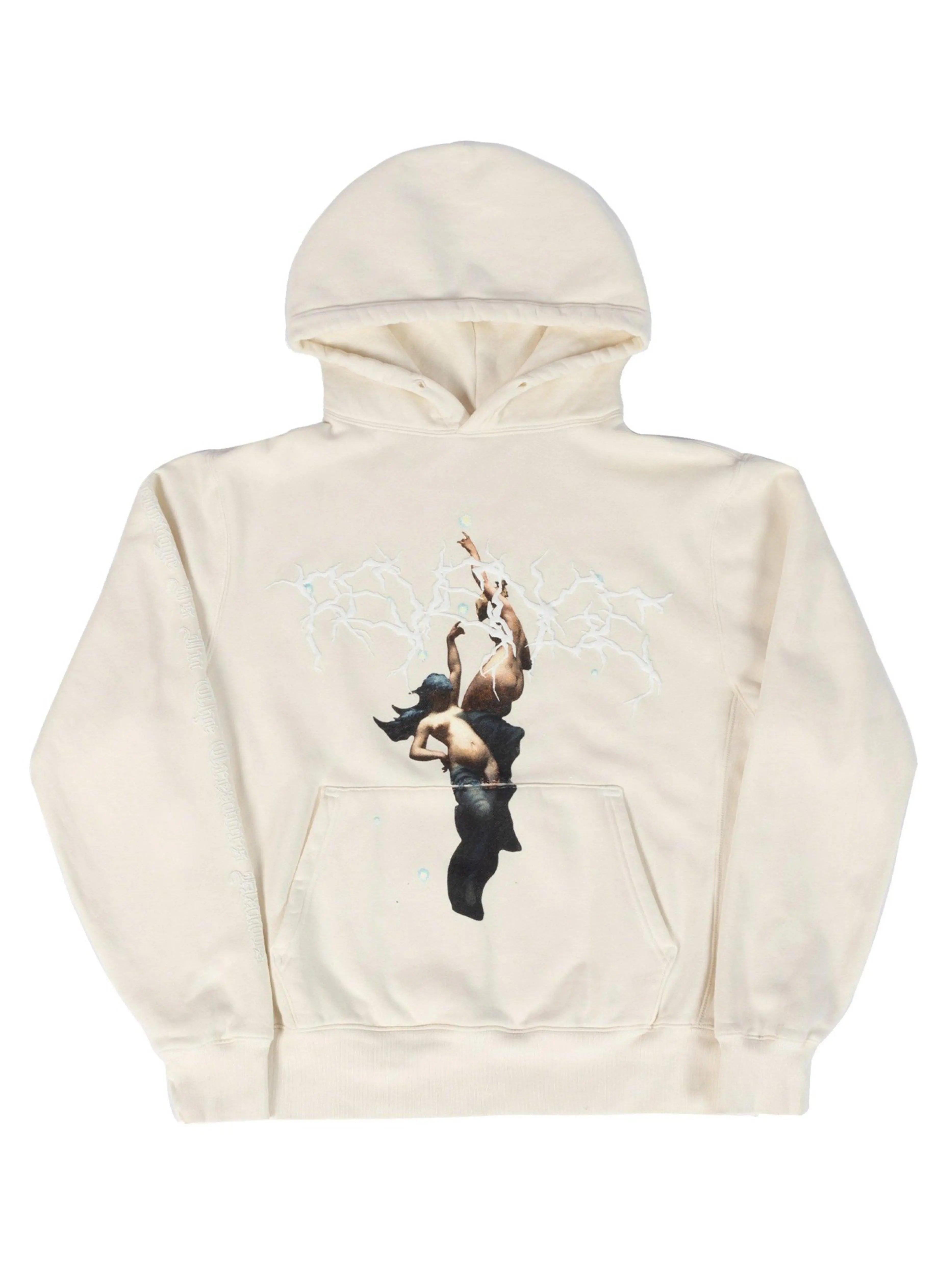 Image of Revenge Angel Lightning Hoodie Cream Prior