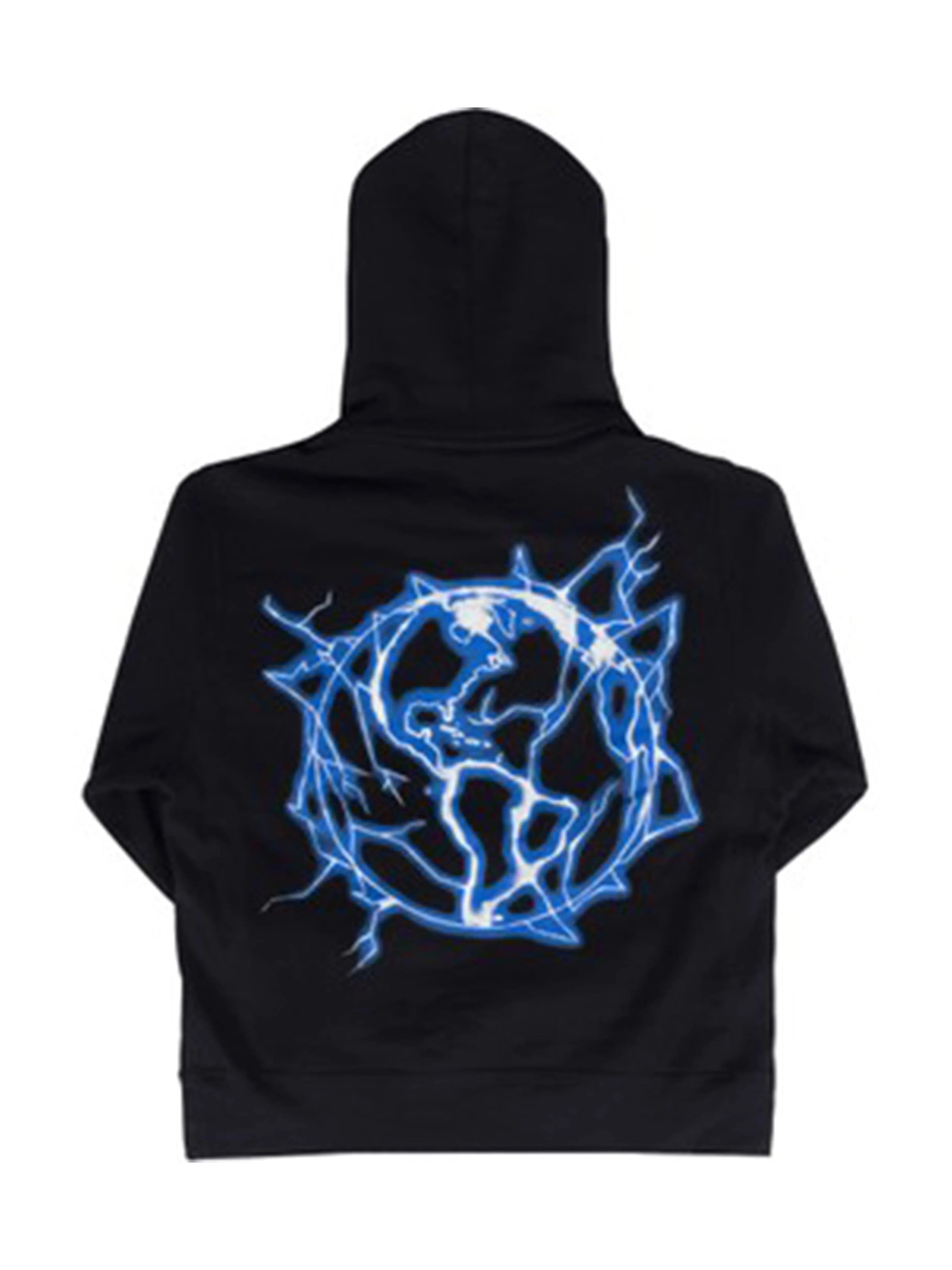 Image of Revenge Lightning Logo Hoodie Black Prior