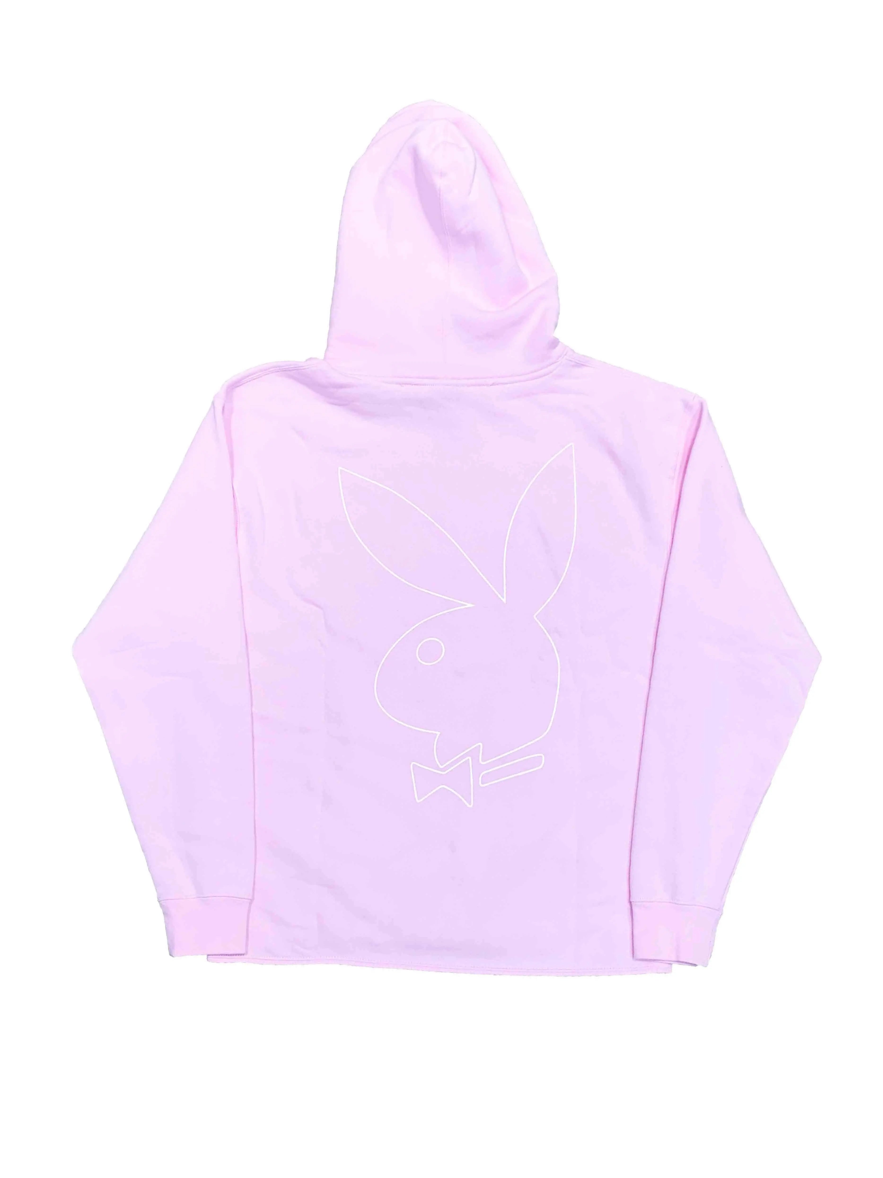 Image of Revenge x Playboy Logo Hoodie Pink Revenge