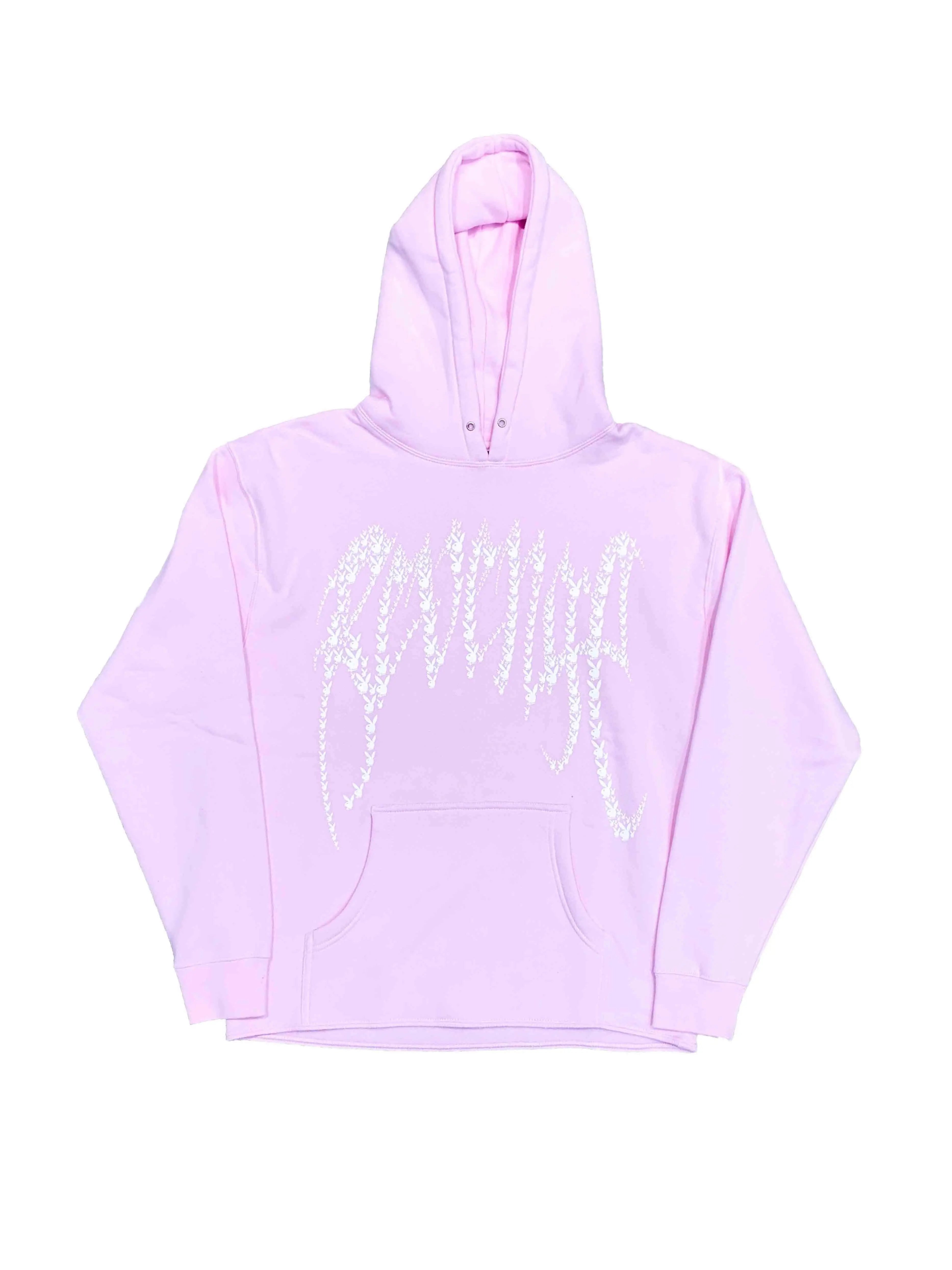 Image of Revenge x Playboy Logo Hoodie Pink Revenge