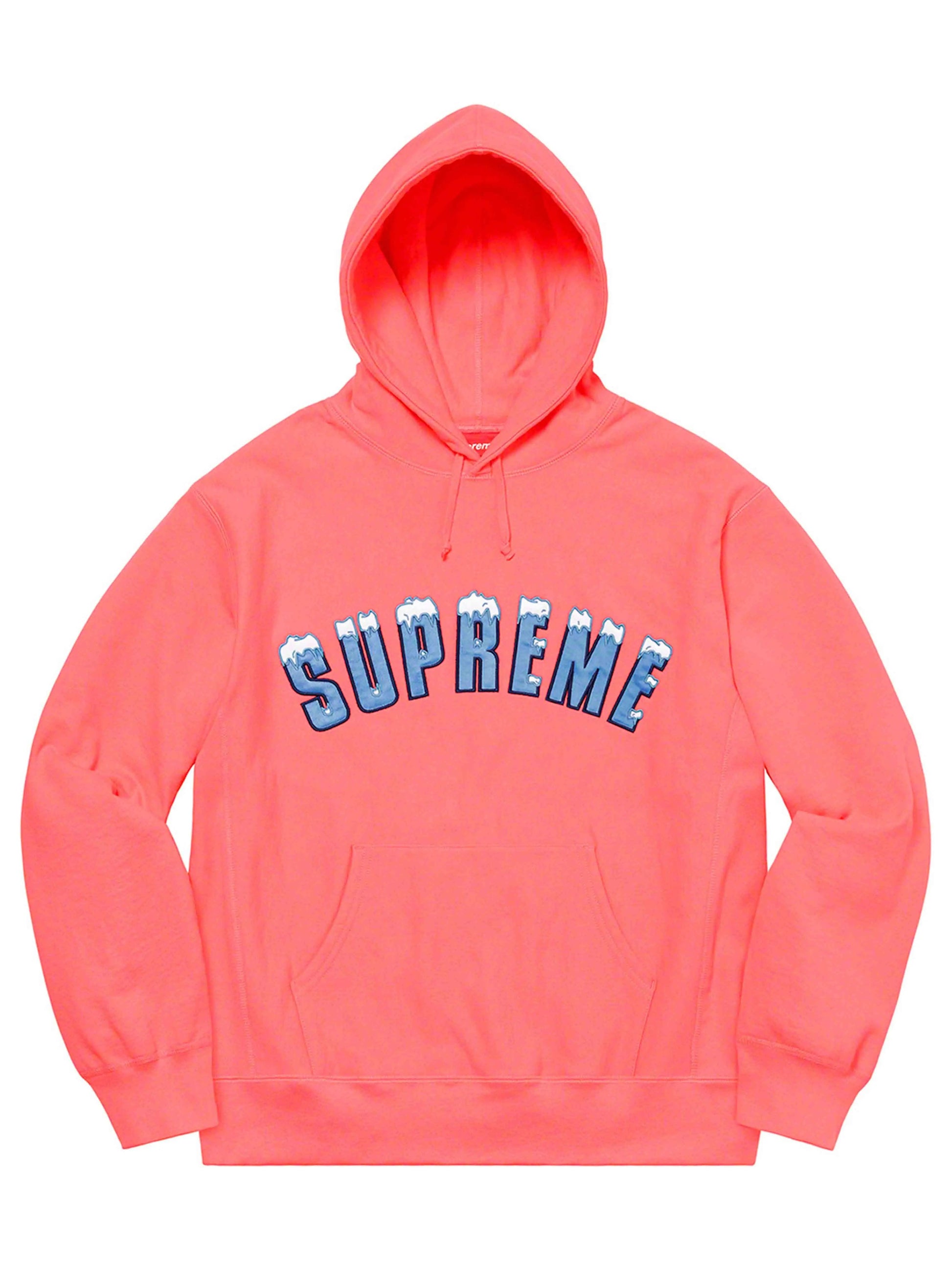 SUPREME ICY ARC HOODIE BRIGHT CORAL [FW20] Prior