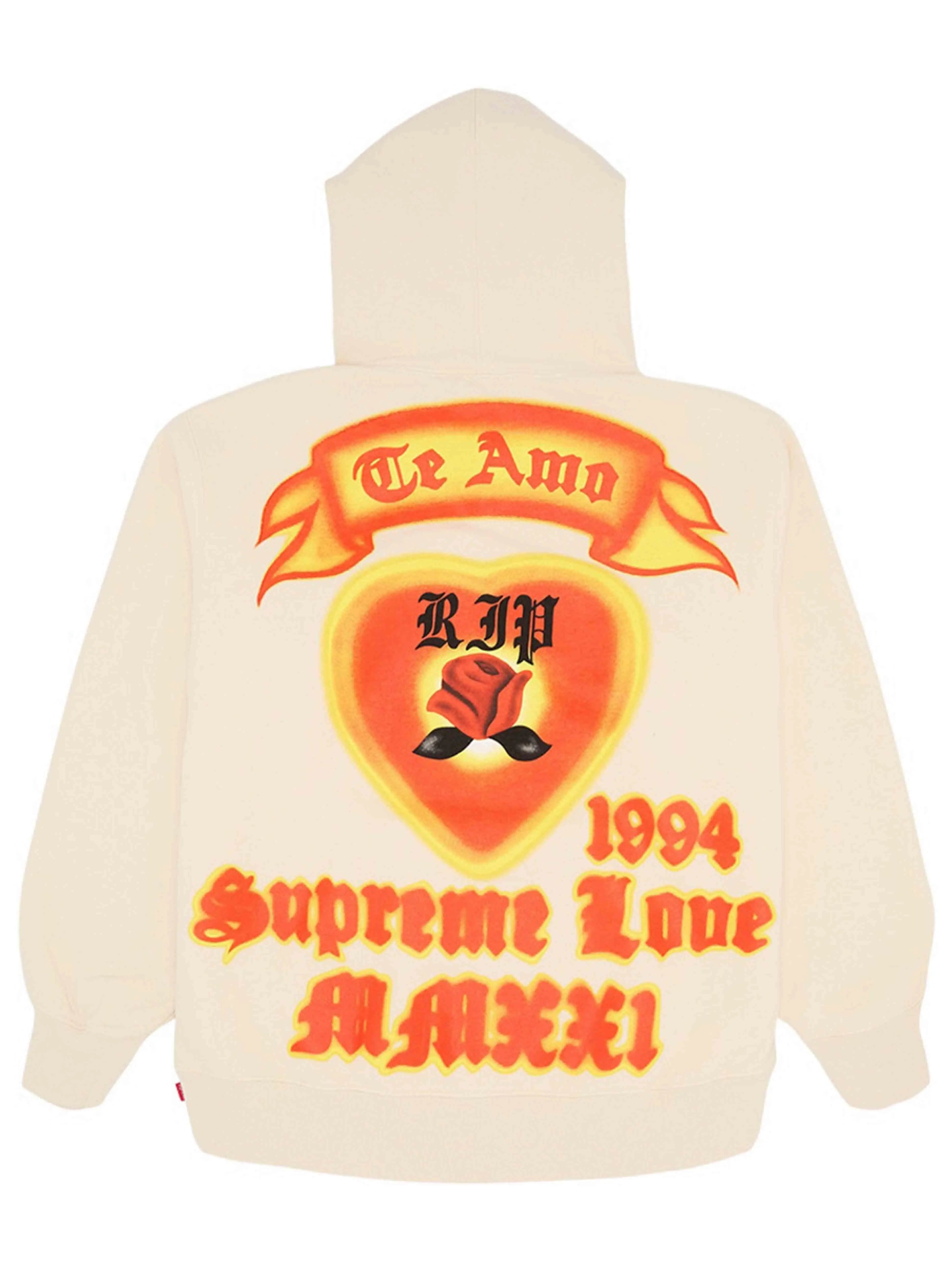Image of SUPREME LOVE HOODIE NATURAL [SS21] Prior