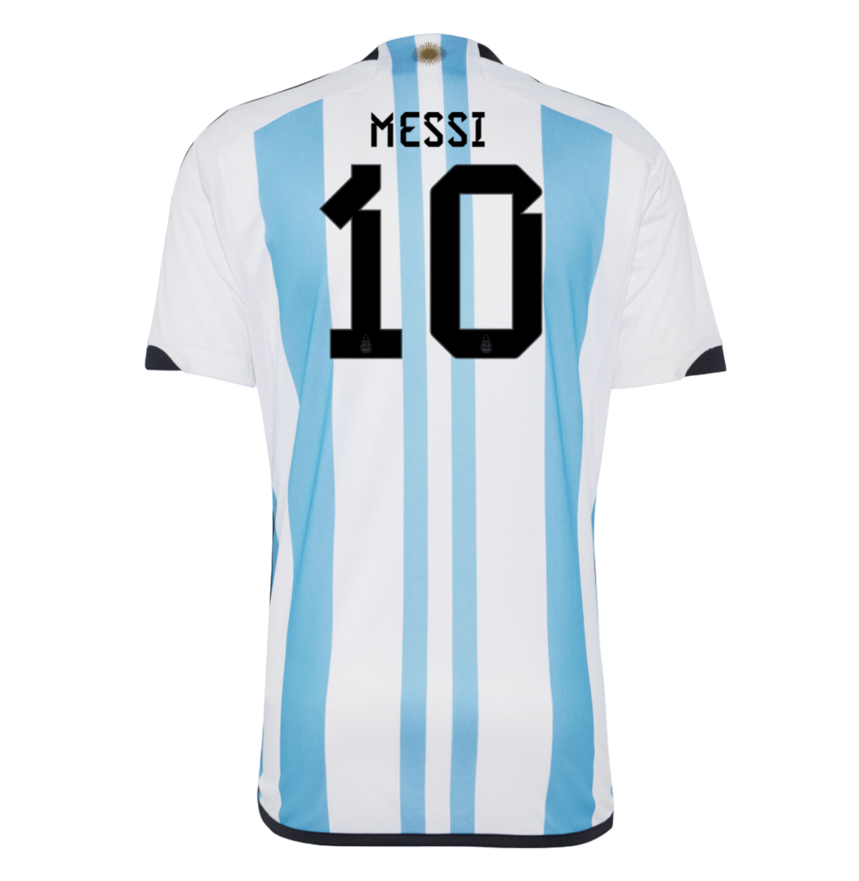 Lionel Messi Replica Argentina Home Winners Jersey 2022