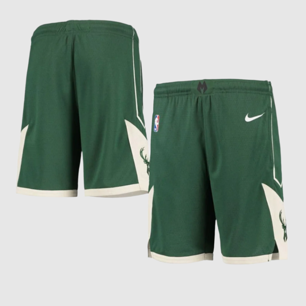 Image of Milwaukee Bucks 2025 Icon Edition Swingman Boys NBA Shorts