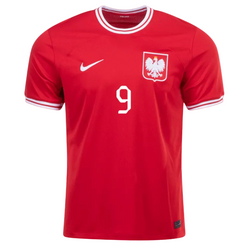 Image of Robert Lewandowski Replica Poland Away Jersey 2022