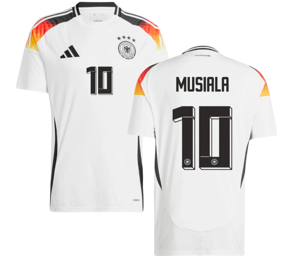 Men's Jamal Musiala Replica Germany Home Jersey 2024