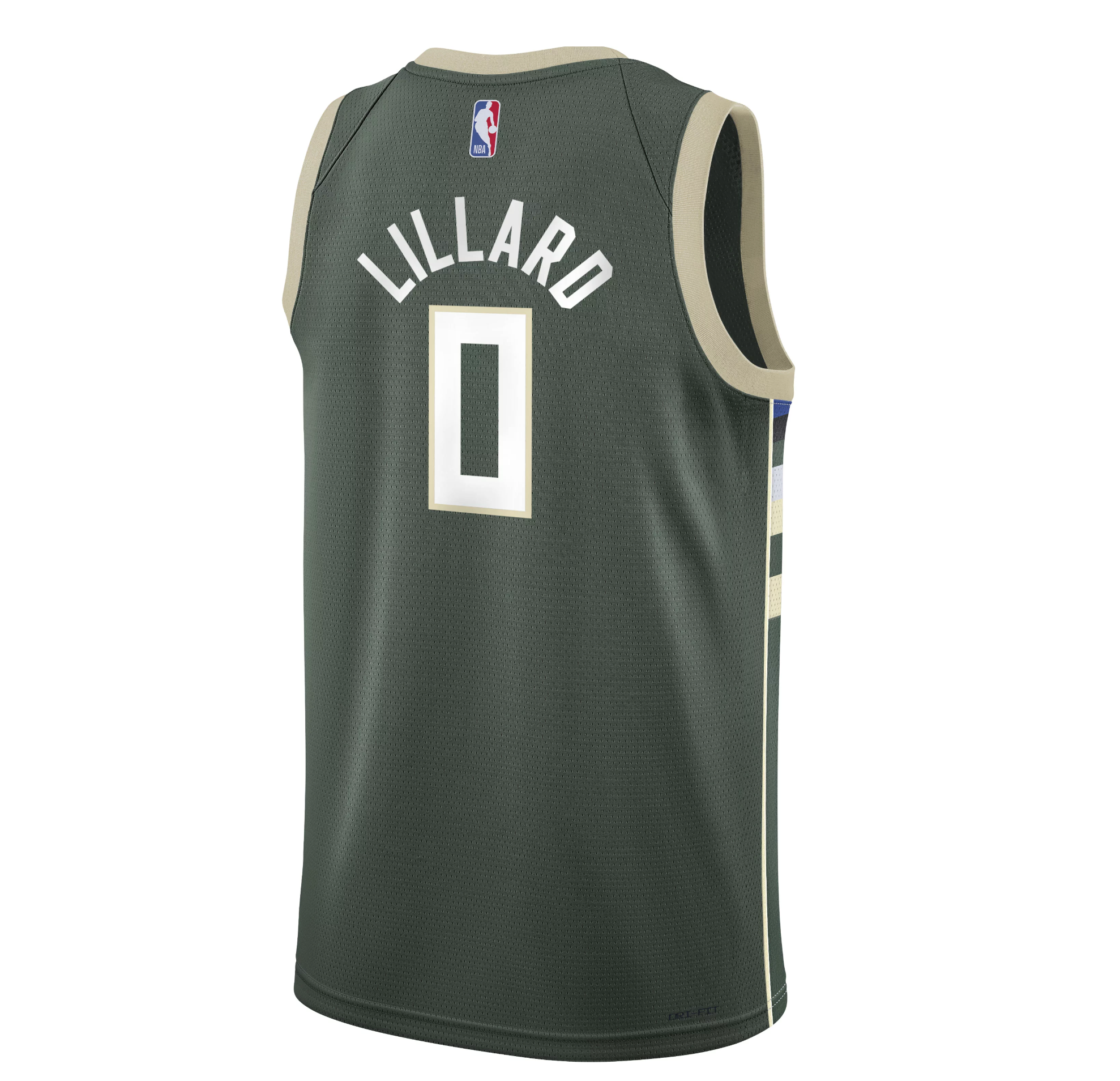 Image of Damian Lillard Milwaukee Bucks 2025 Icon Edition Youth NBA Swingman Jersey