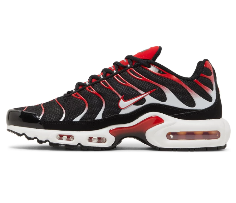 Image of Mens Nike Air Max Plus TN (Black/White/Red)