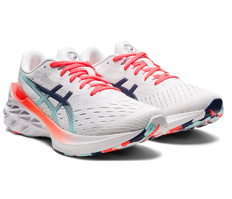 Image of Women's Asics Novablast 2 (White/Coral)