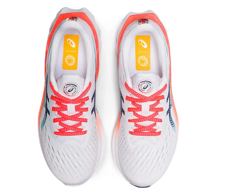 Image of Women's Asics Novablast 2 (White/Coral)