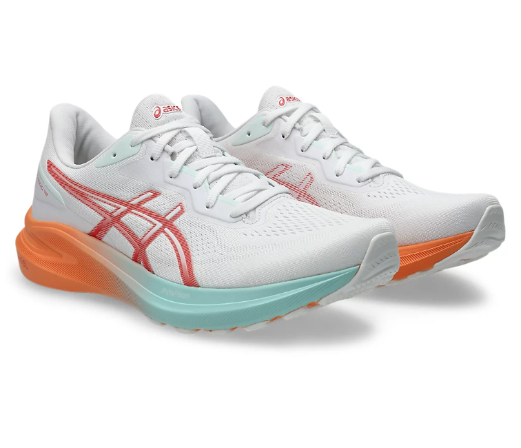Image of Men's Asics GT-1000 13 (White/Coral Reef)