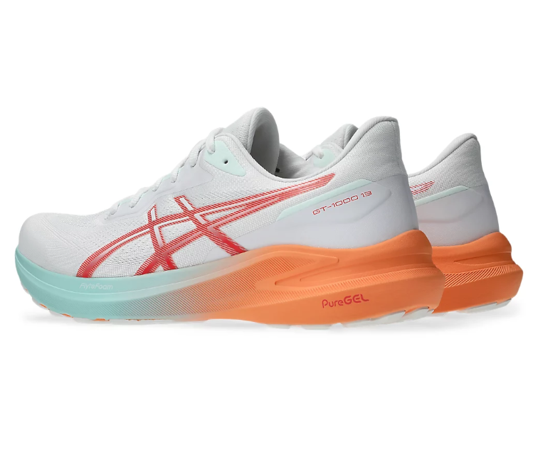 Image of Men's Asics GT-1000 13 (White/Coral Reef)