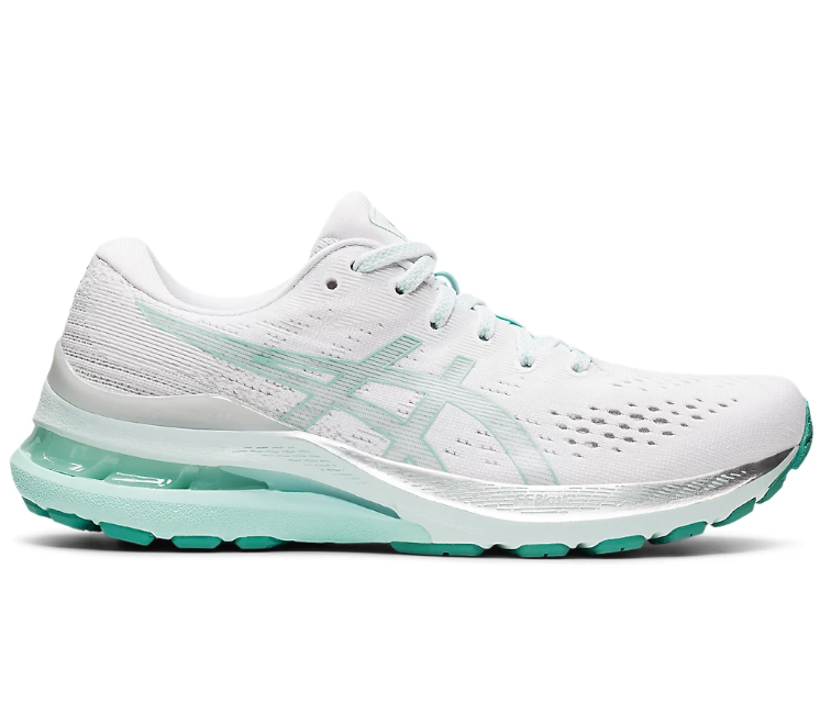 Image of Women's Asics Gel Kayano 28 (White/Mint)