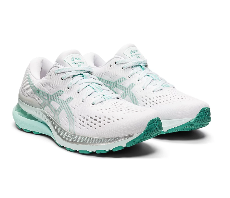 Image of Women's Asics Gel Kayano 28 (White/Mint)