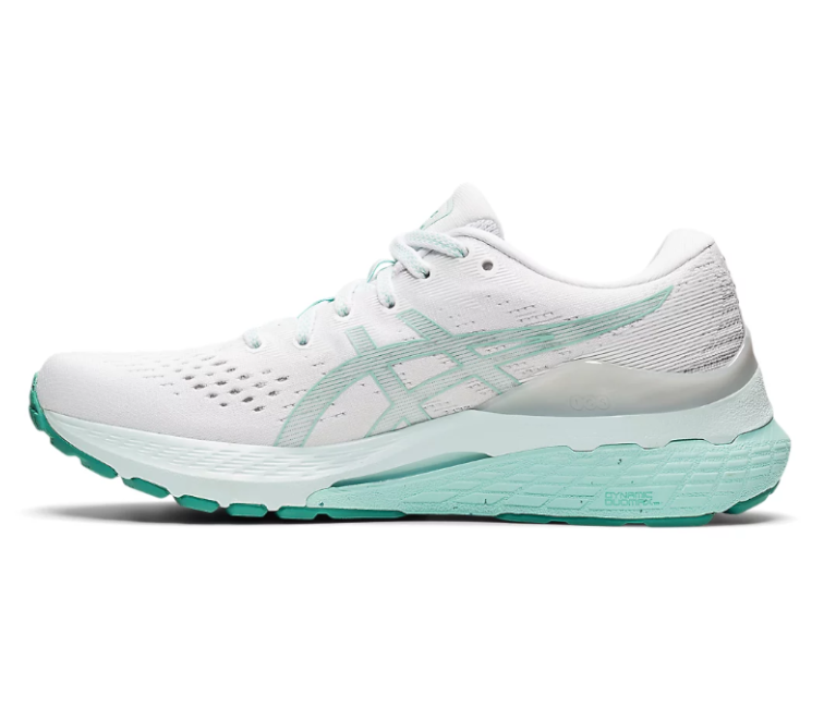 Image of Women's Asics Gel Kayano 28 (White/Mint)