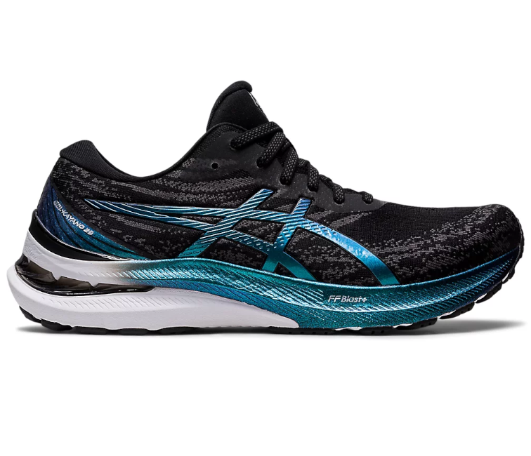 Image of Men's Asics Gel-Kayano 29 Platinum (Black/Blue)