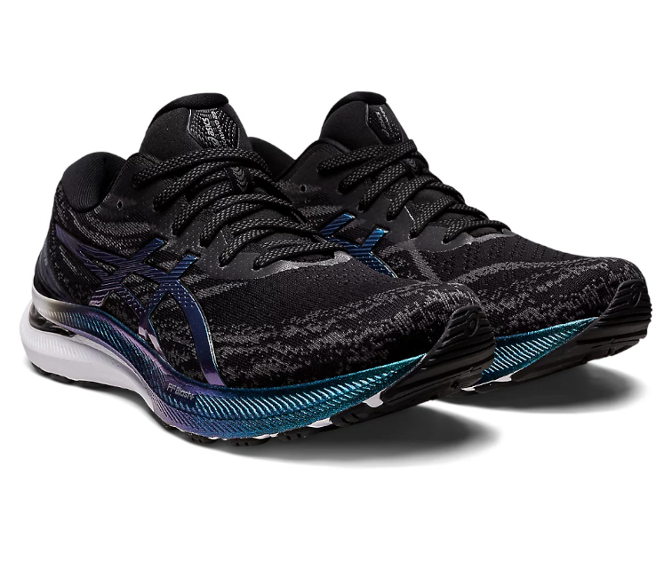 Image of Men's Asics Gel-Kayano 29 Platinum (Black/Blue)