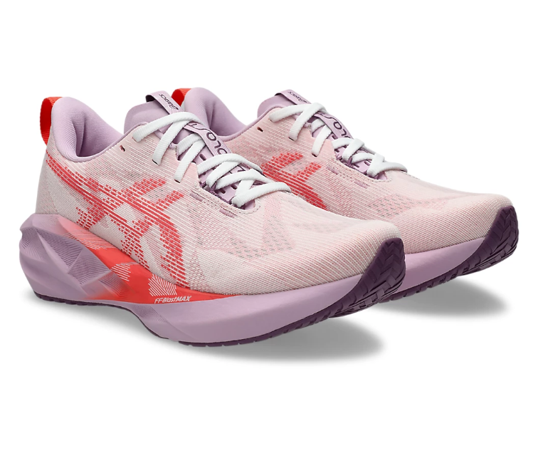 Women's Asics Novablast 5 (White/Coral Reef)
