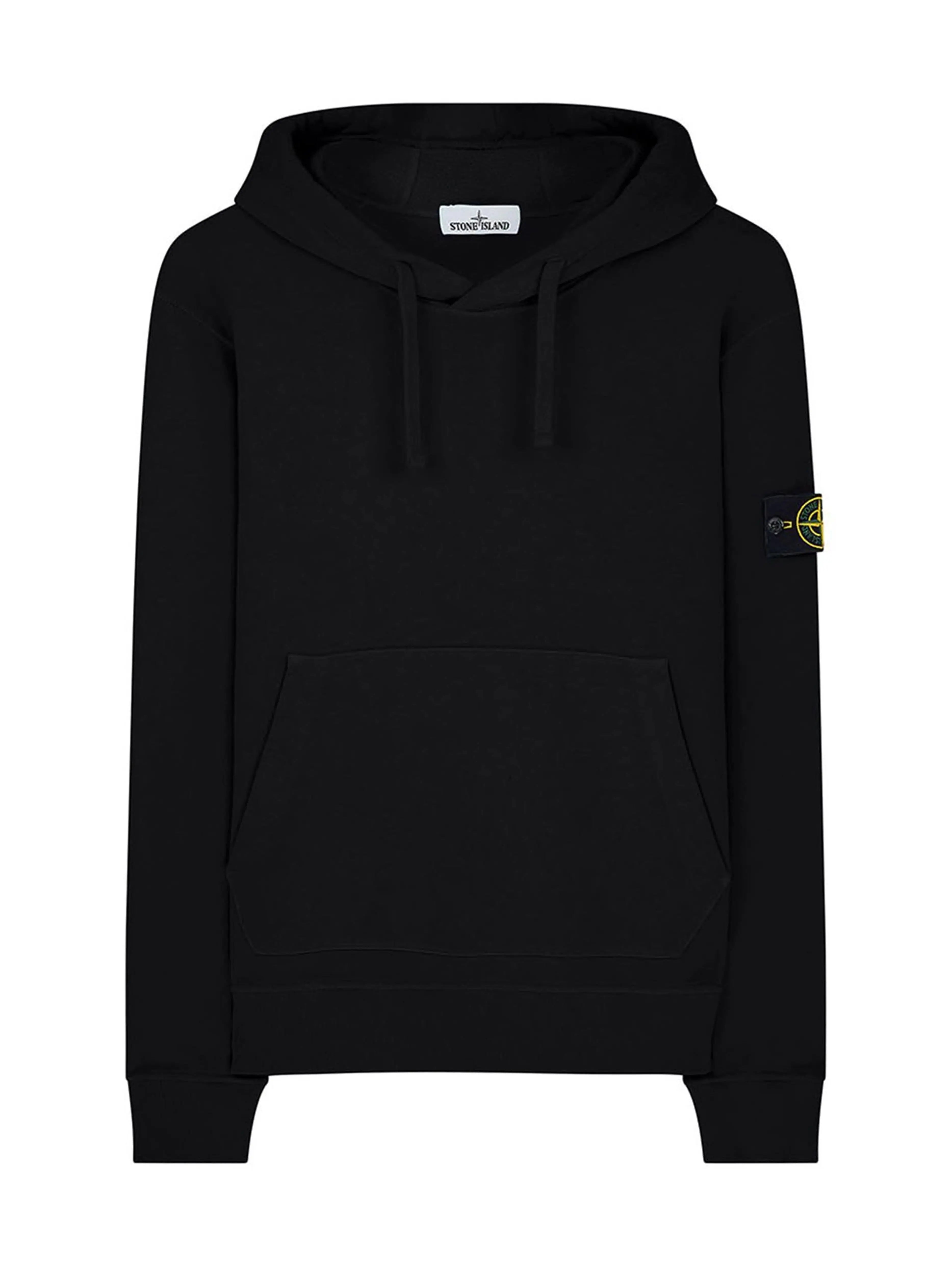 Image of Stone Island Hoodie Black Prior