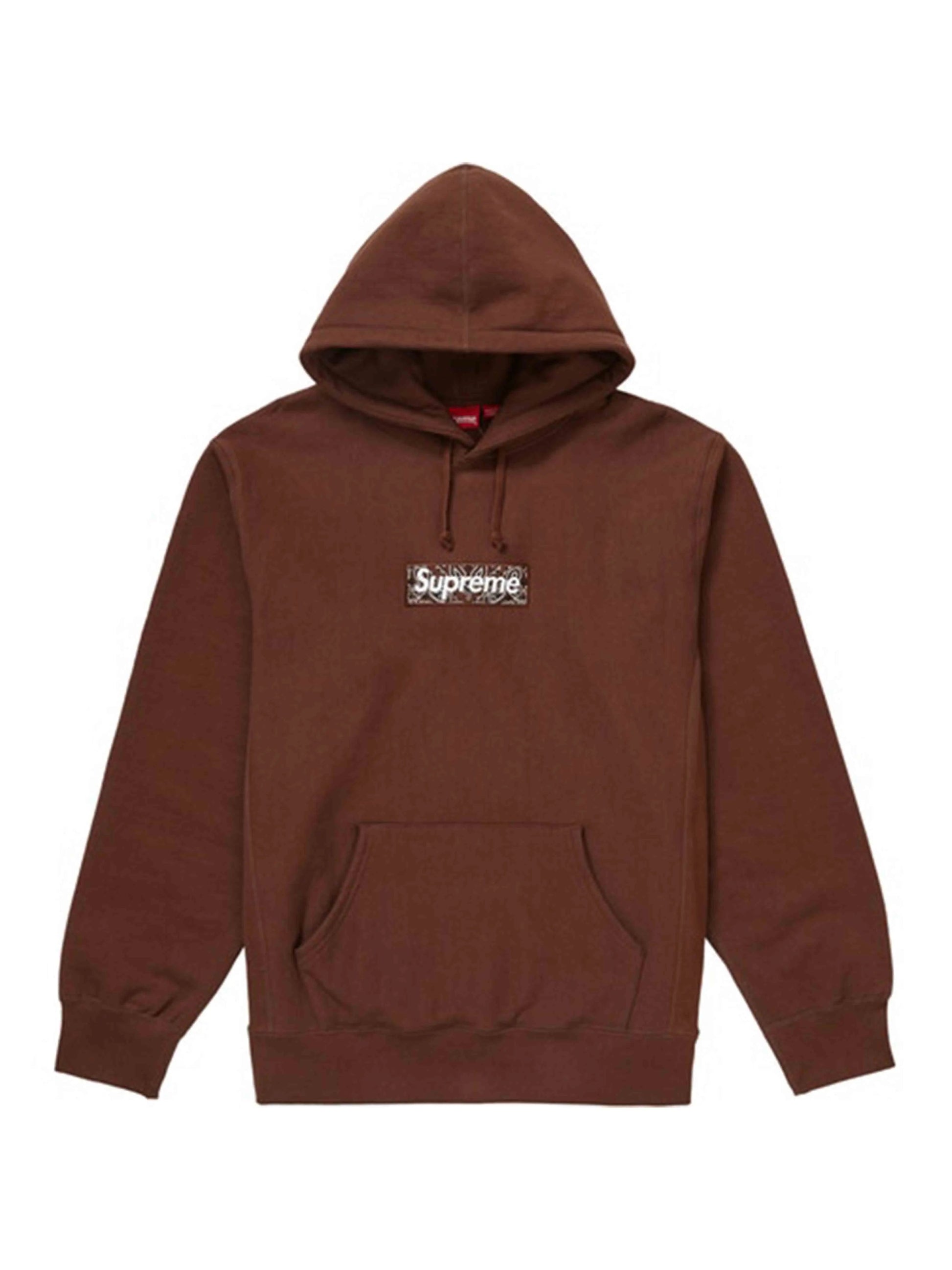 Supreme Bandana Box Logo Hoodie Brown M Supreme