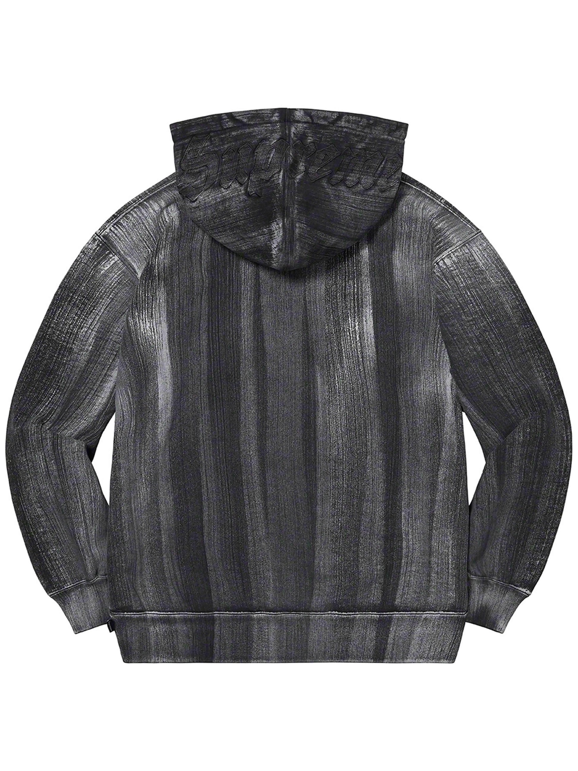 Supreme Brush Stroke Hoodie Black [SS21] Prior