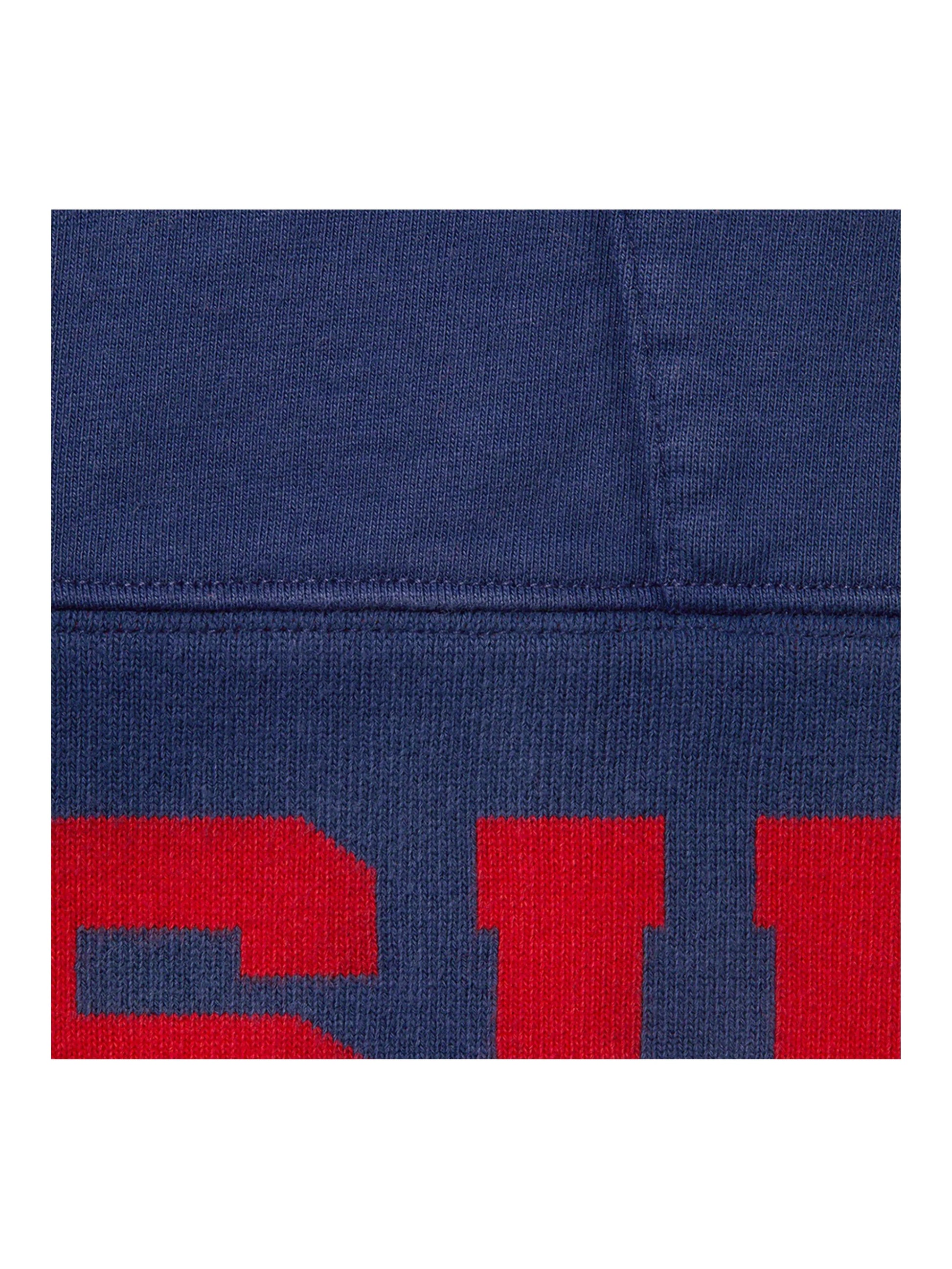 Supreme Cropped Logos Hoodie Dark Navy [SS21] Prior