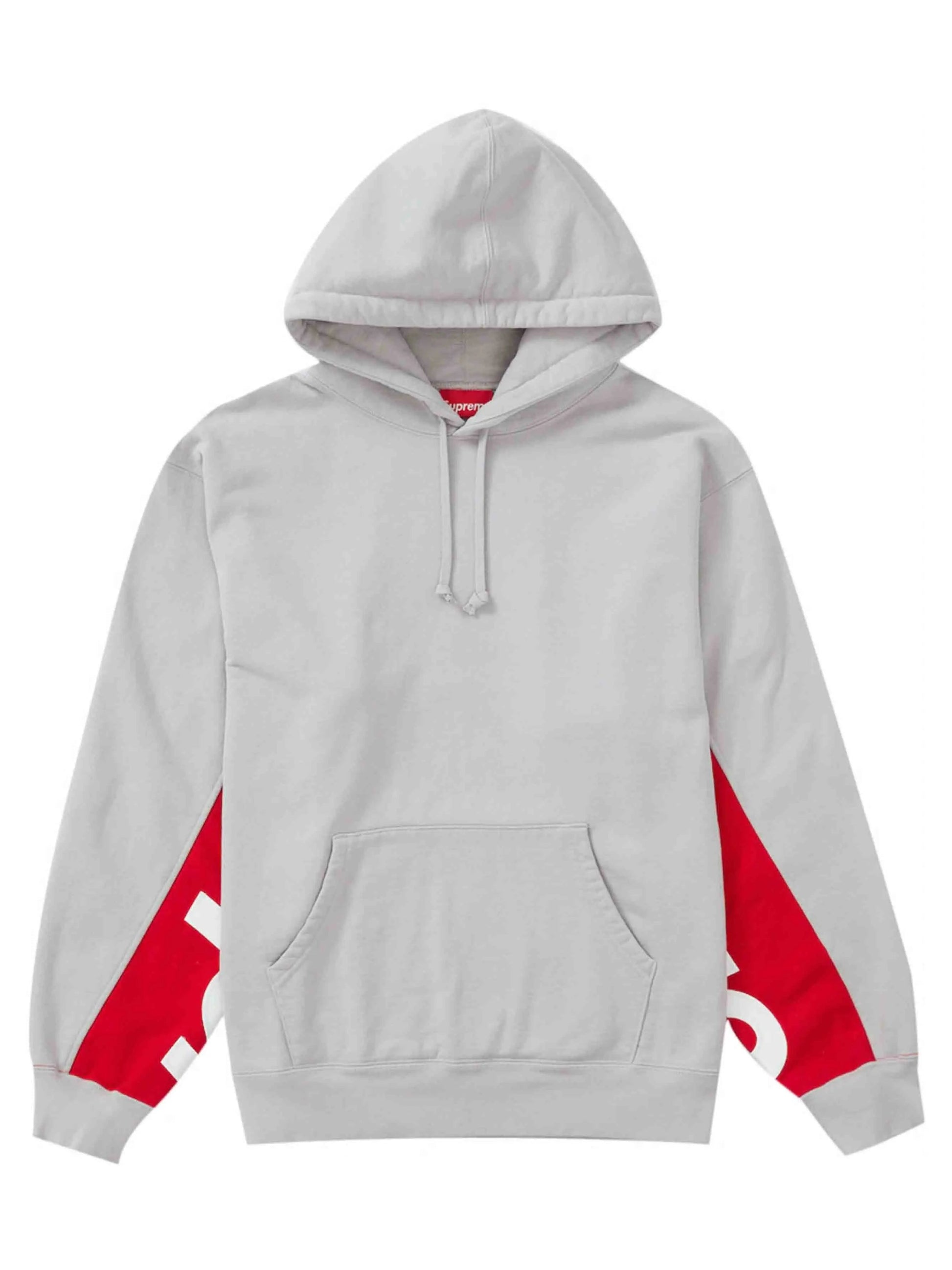 Supreme Cropped Panels Hooded Sweatshirt Grey [SS22] Prior